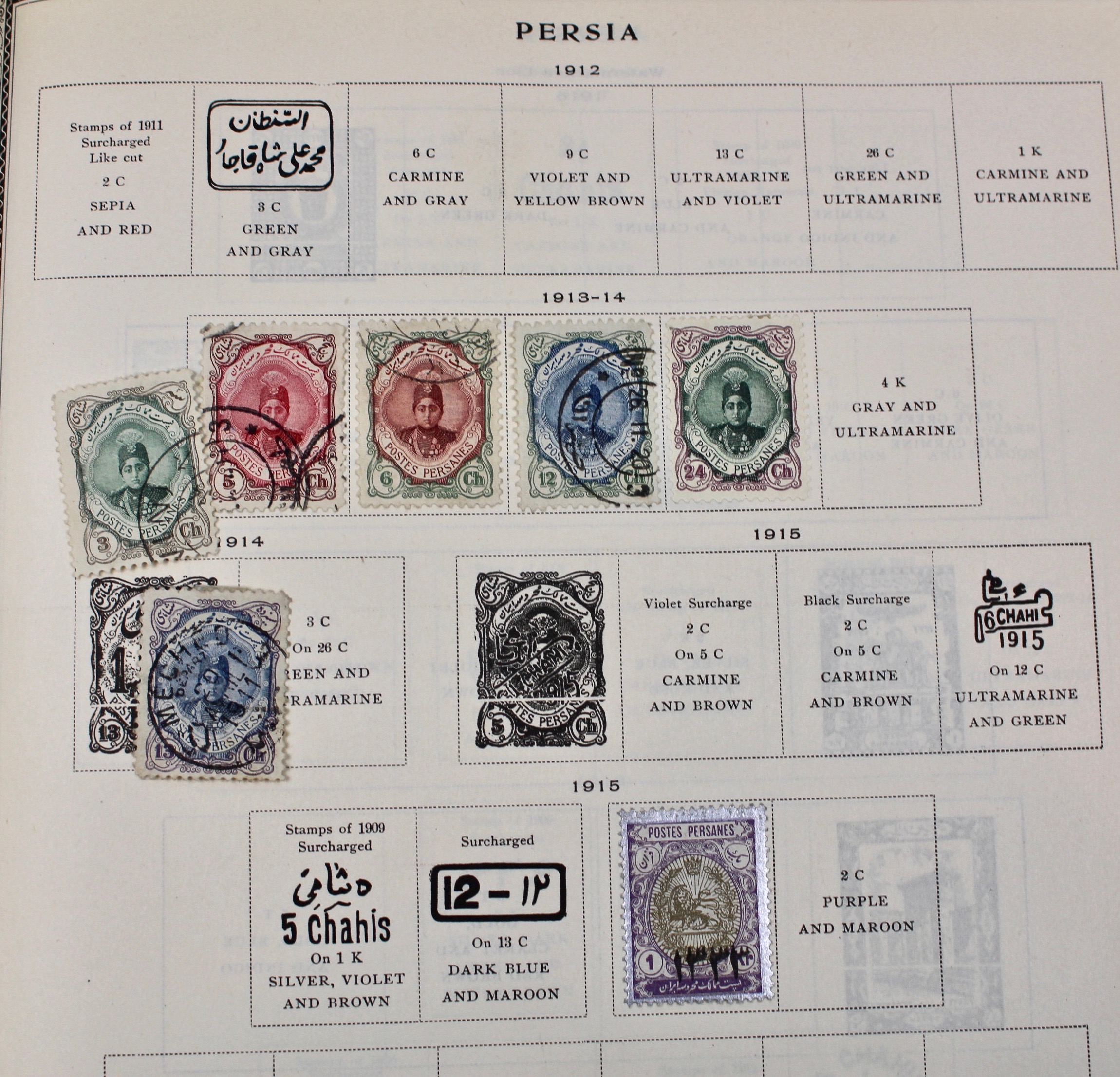 International Stamp Collection in Early Scott's Stamp Album, 1901–1920