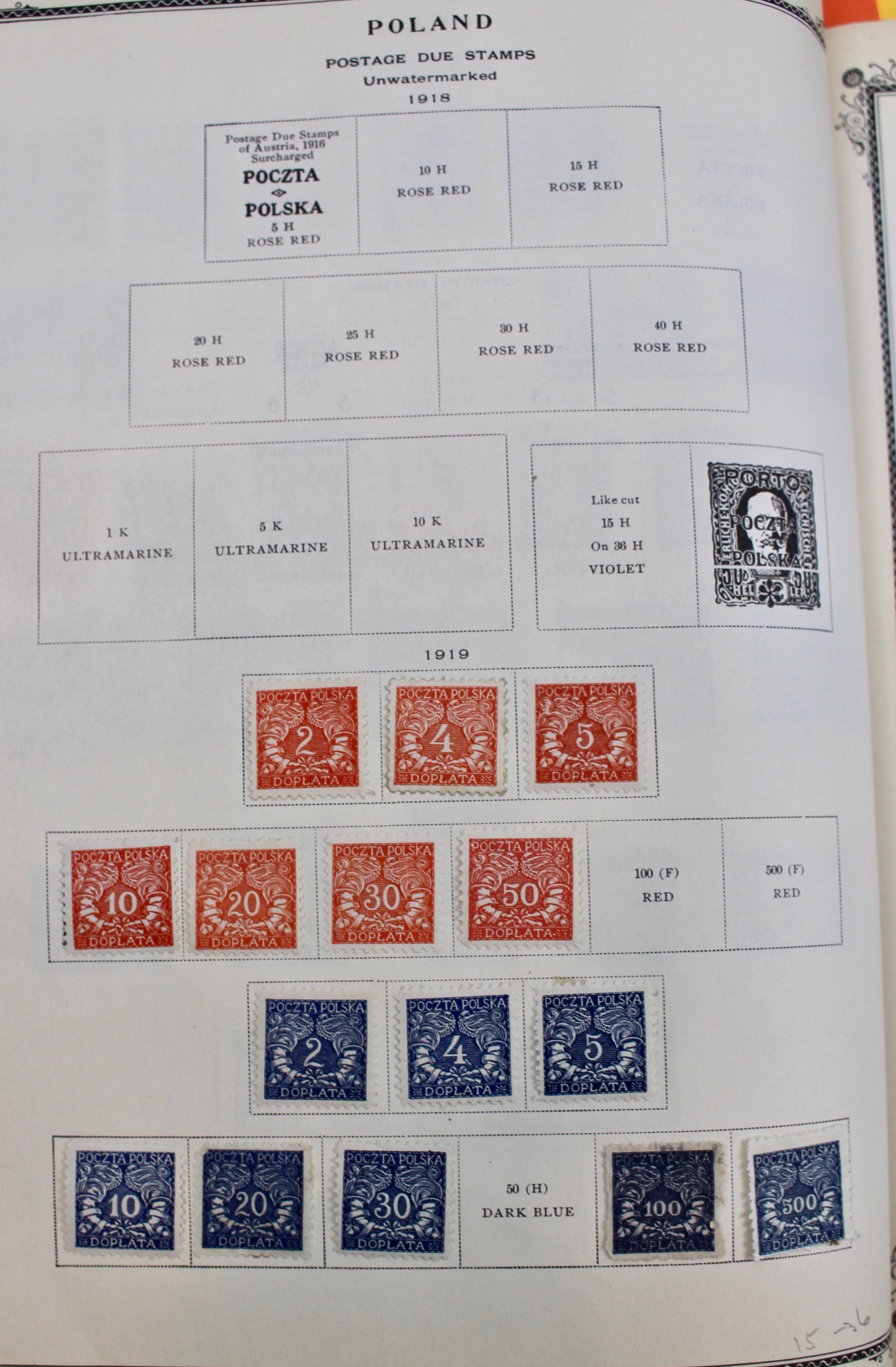 International Stamp Collection in Early Scott's Stamp Album, 1901–1920