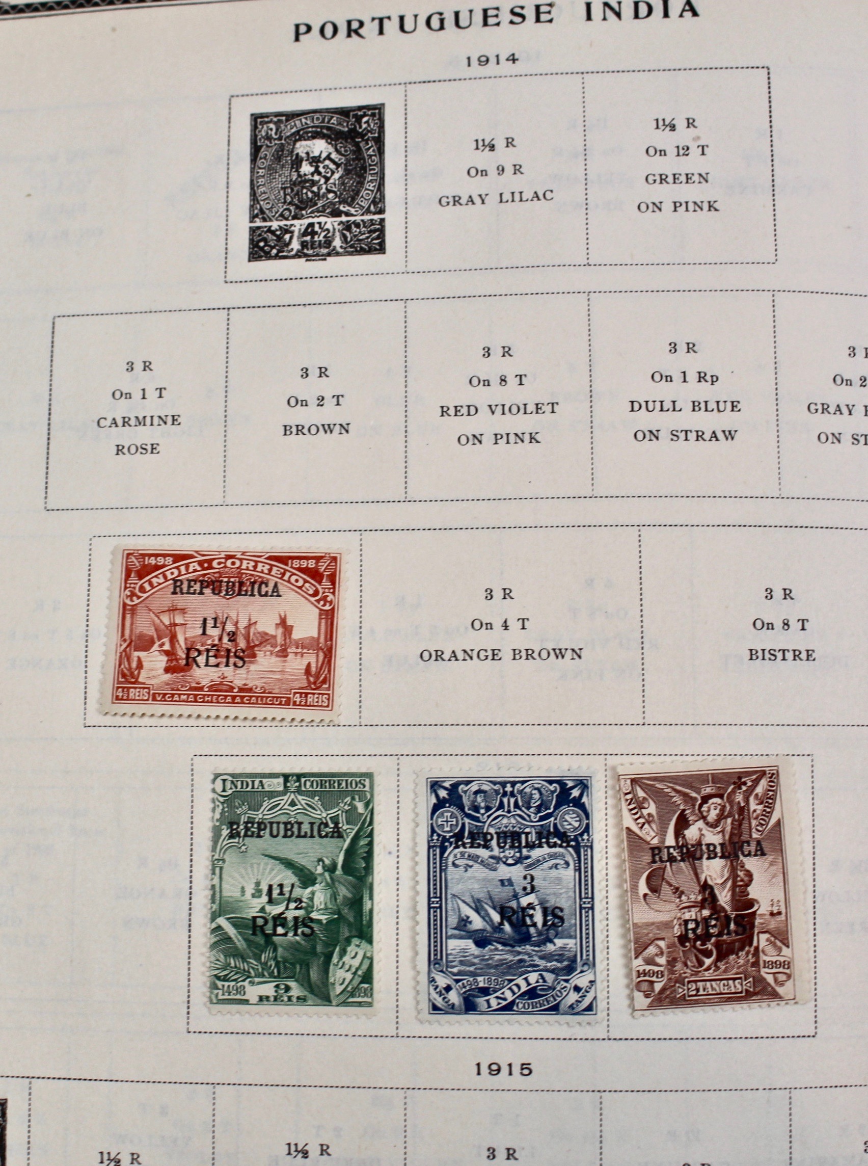 International Stamp Collection in Early Scott's Stamp Album, 1901–1920
