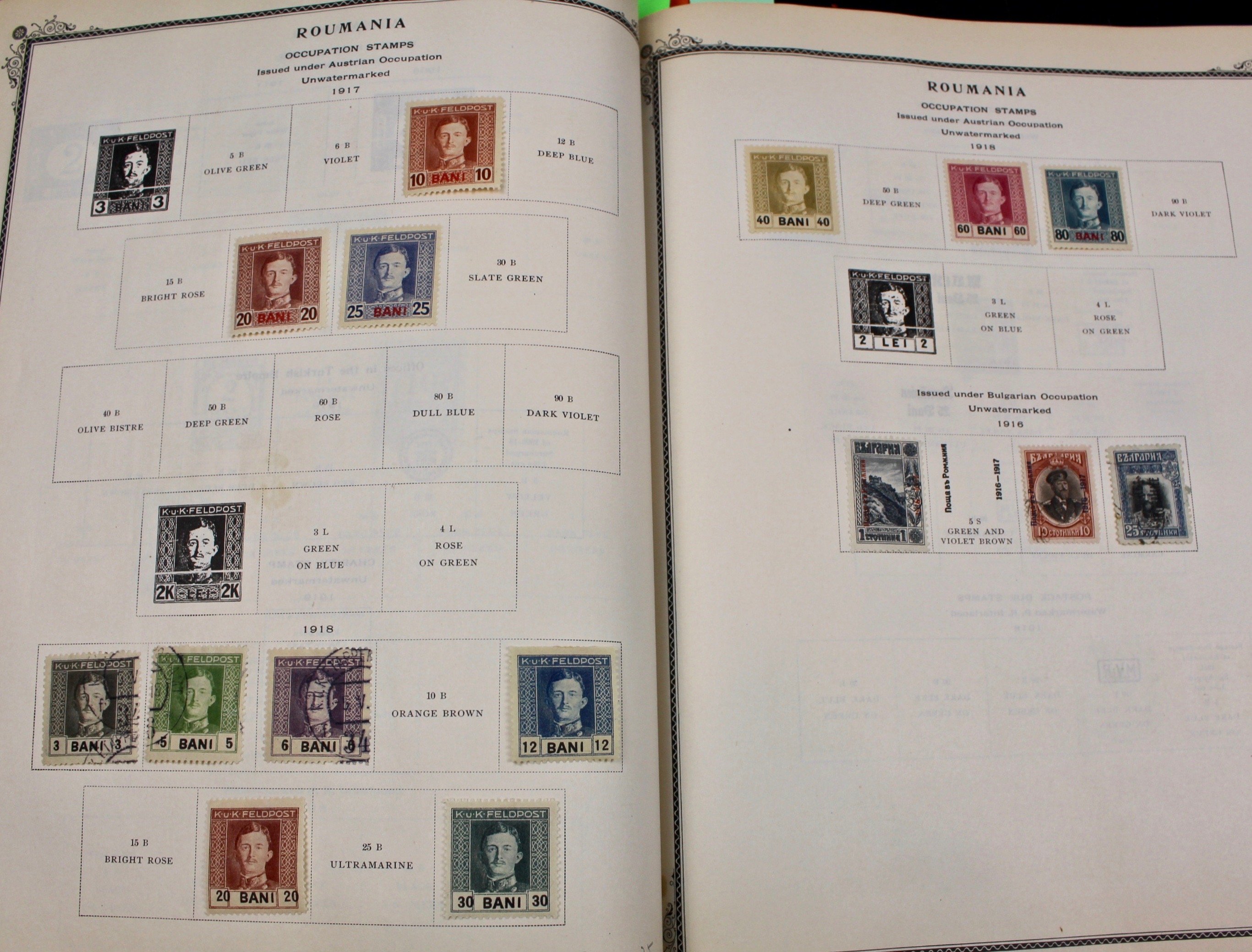 International Stamp Collection in Early Scott's Stamp Album, 1901–1920