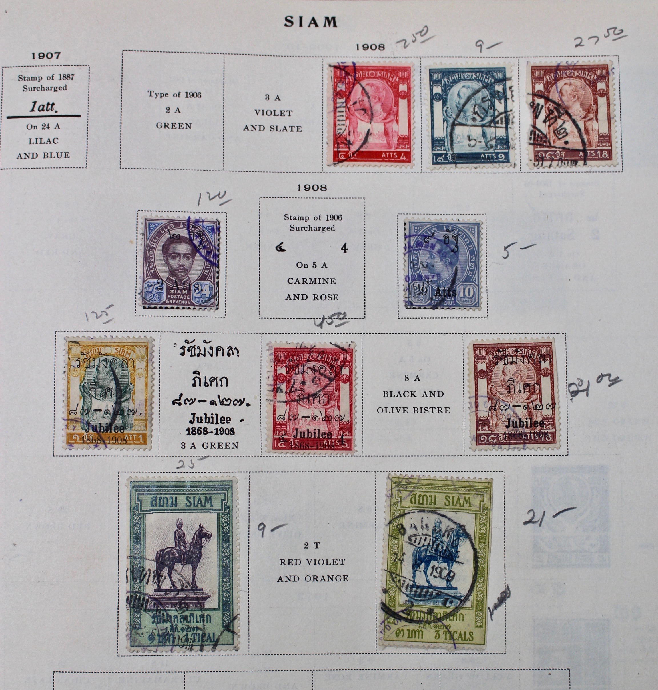 International Stamp Collection in Early Scott's Stamp Album, 1901–1920