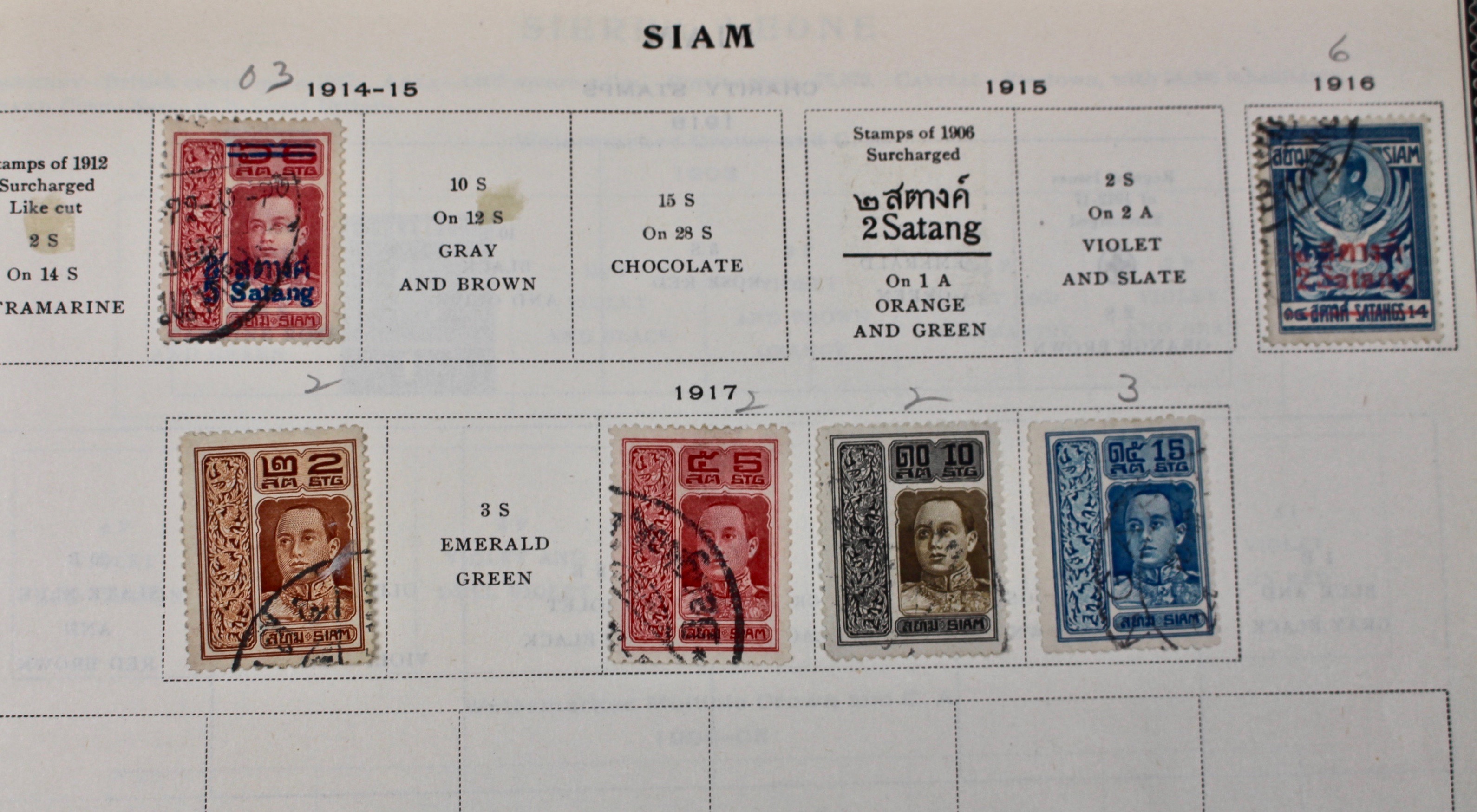 International Stamp Collection in Early Scott's Stamp Album, 1901–1920
