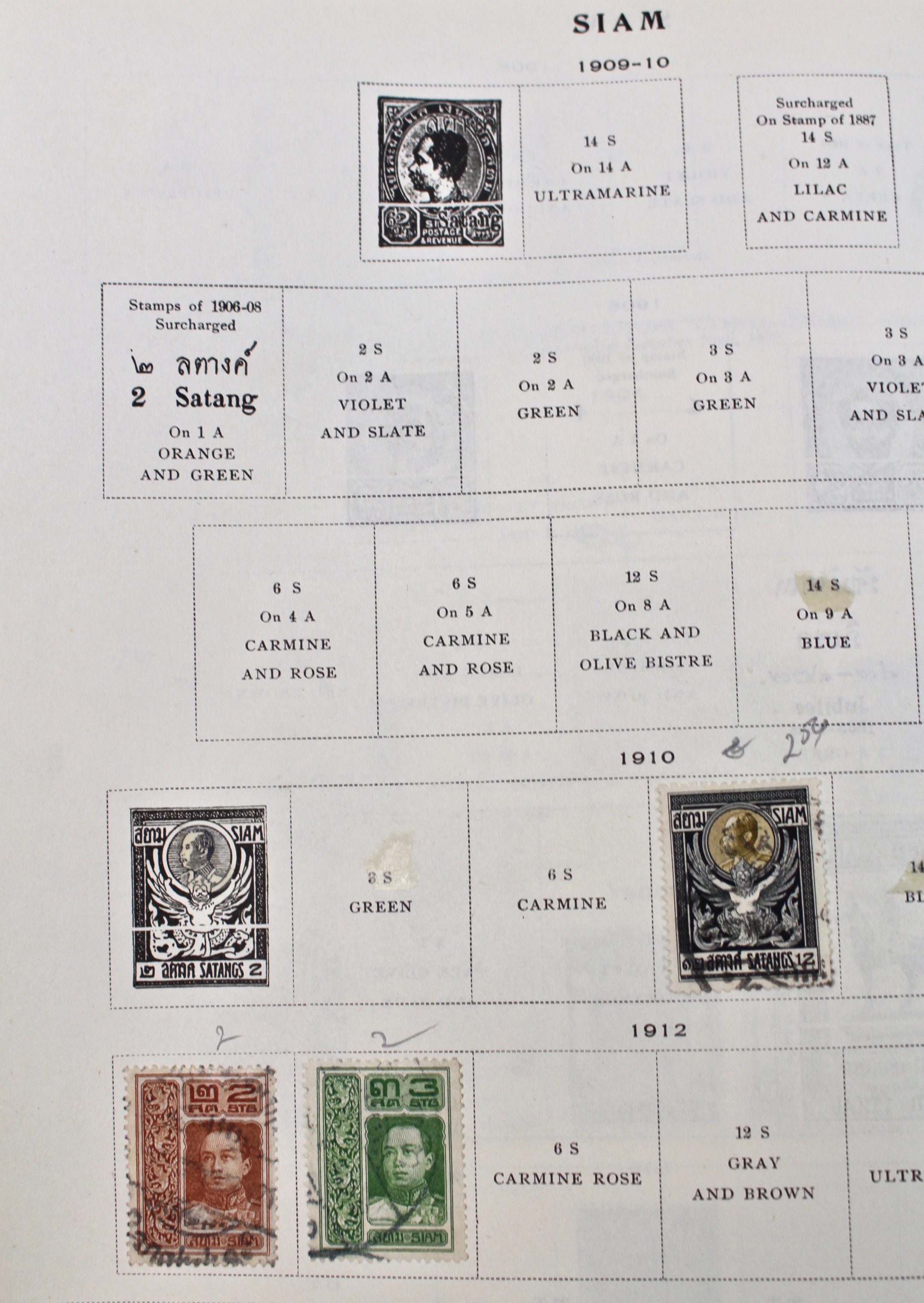International Stamp Collection in Early Scott's Stamp Album, 1901–1920