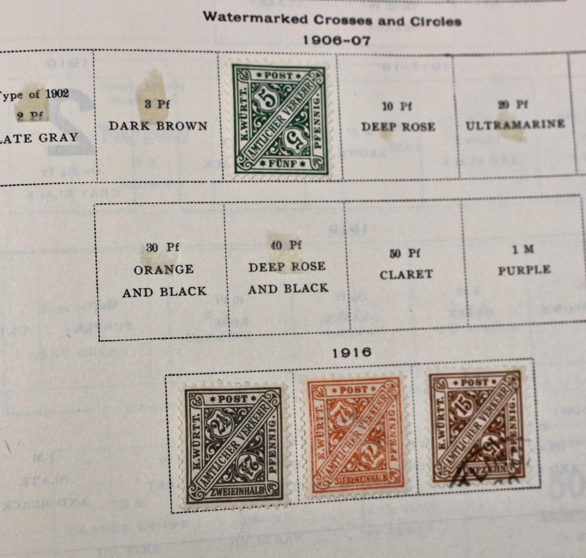 International Stamp Collection in Early Scott's Stamp Album, 1901–1920