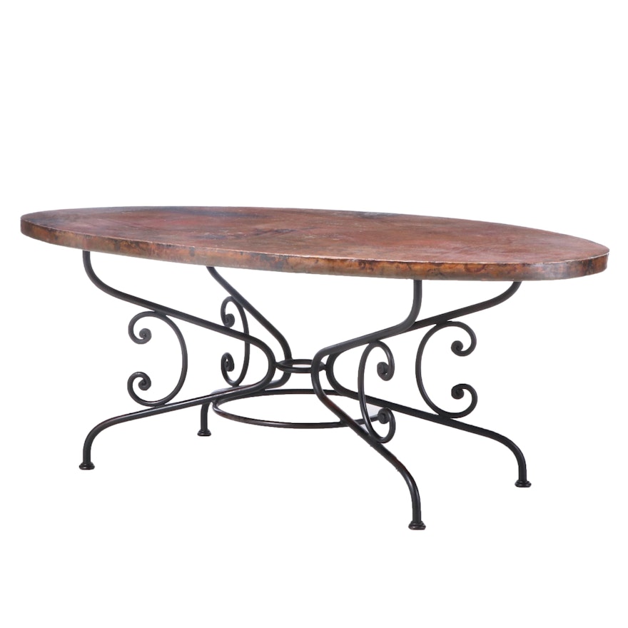 Arhaus "Arabesque" Copper and Metal Dining Table