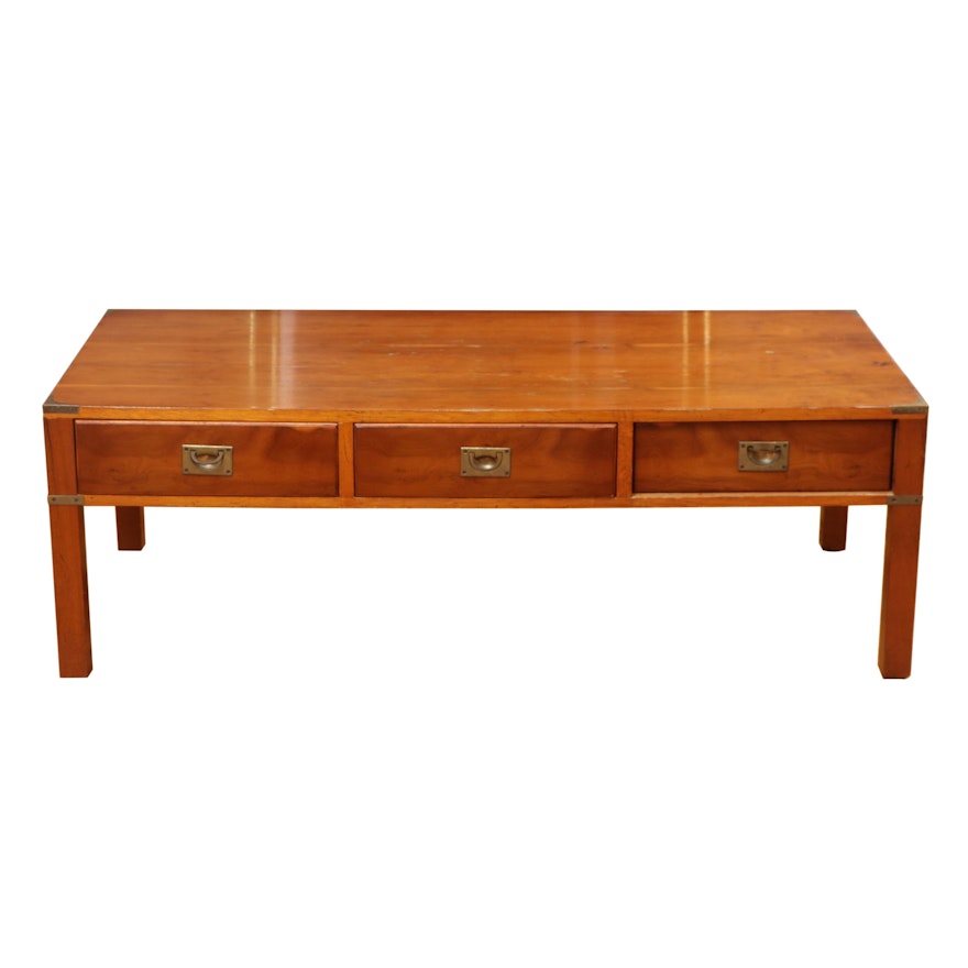 Campaign Style  Coffee Table, Mid to Late 20th Century