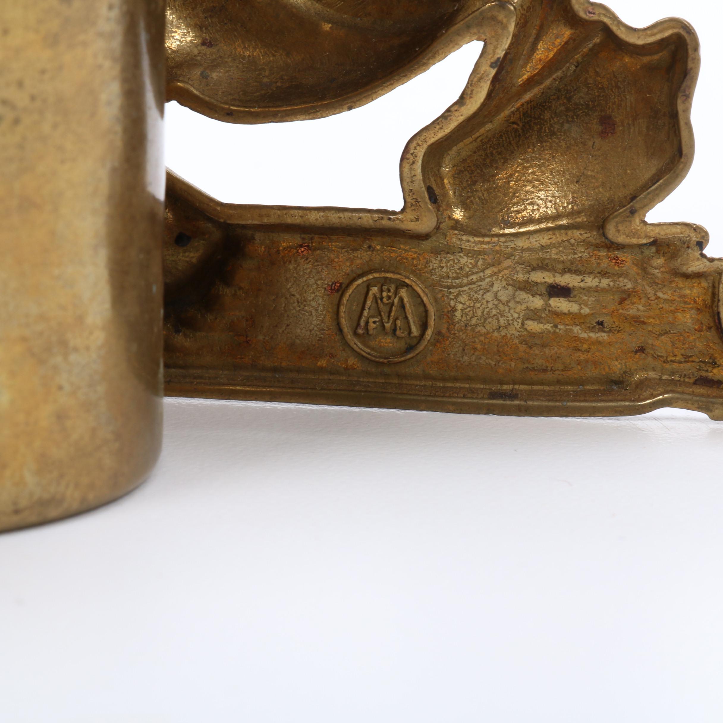 Walt Disney Brass Donald Duck Pencil and Pen Holder, Vintage