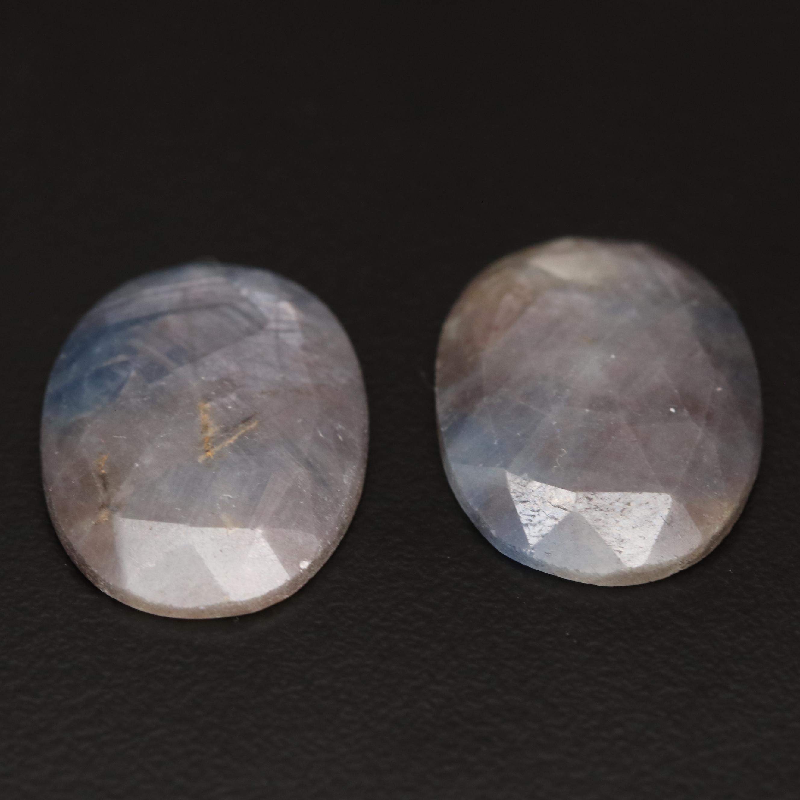 Loose 31.27 CTW Matched Pair of Corundums