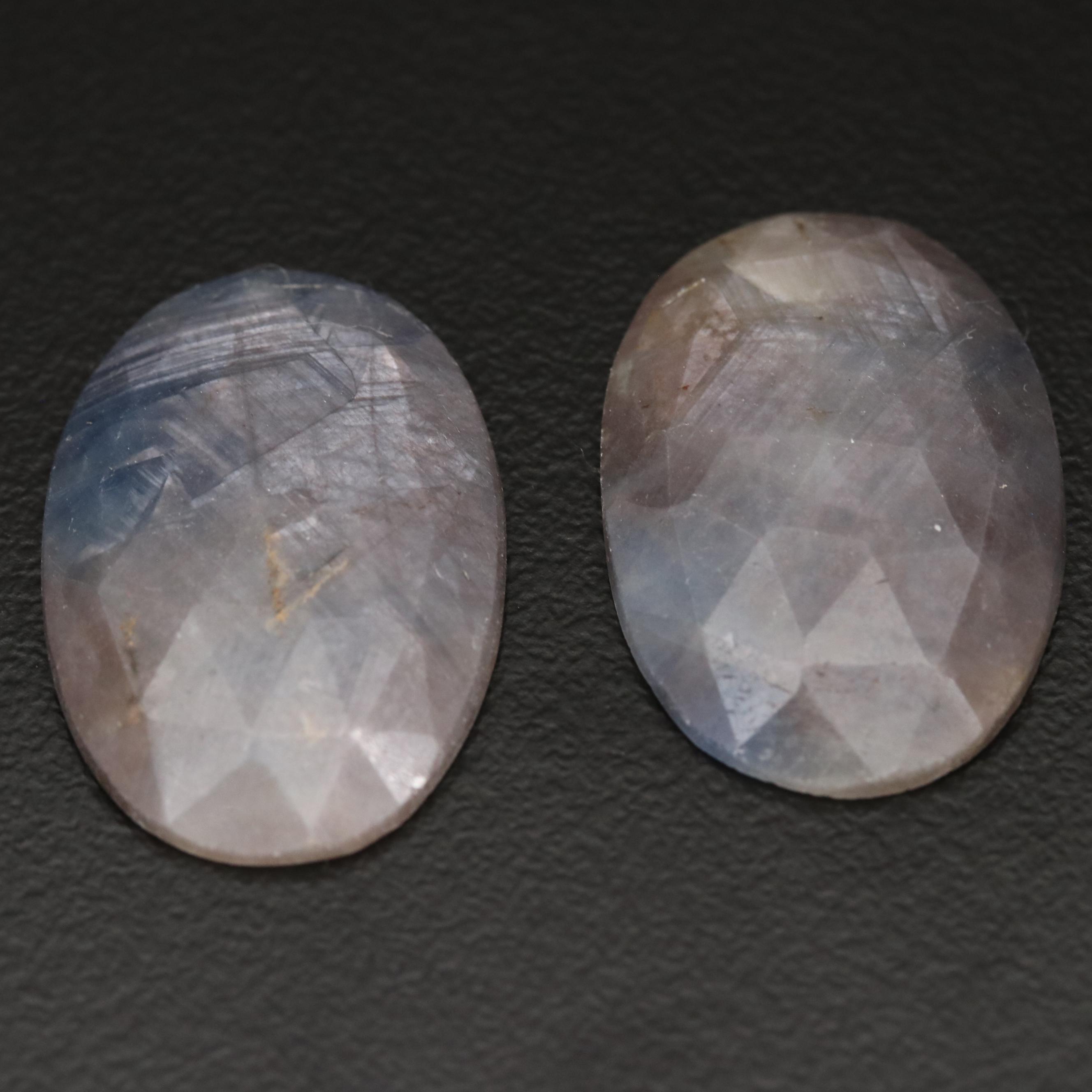 Loose 31.27 CTW Matched Pair of Corundums