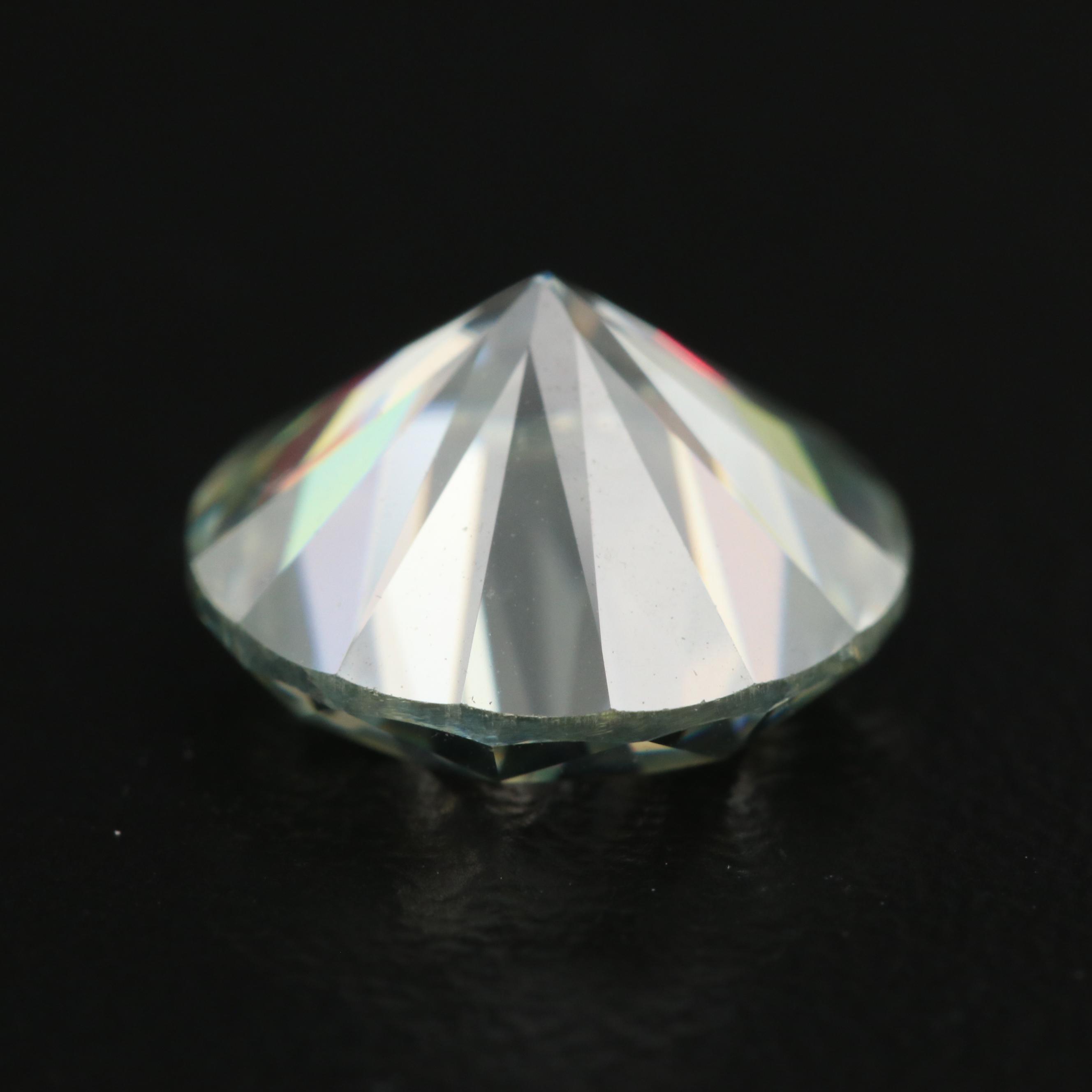 Loose Lab Grown 4.85 CT Round Faceted Moissanite