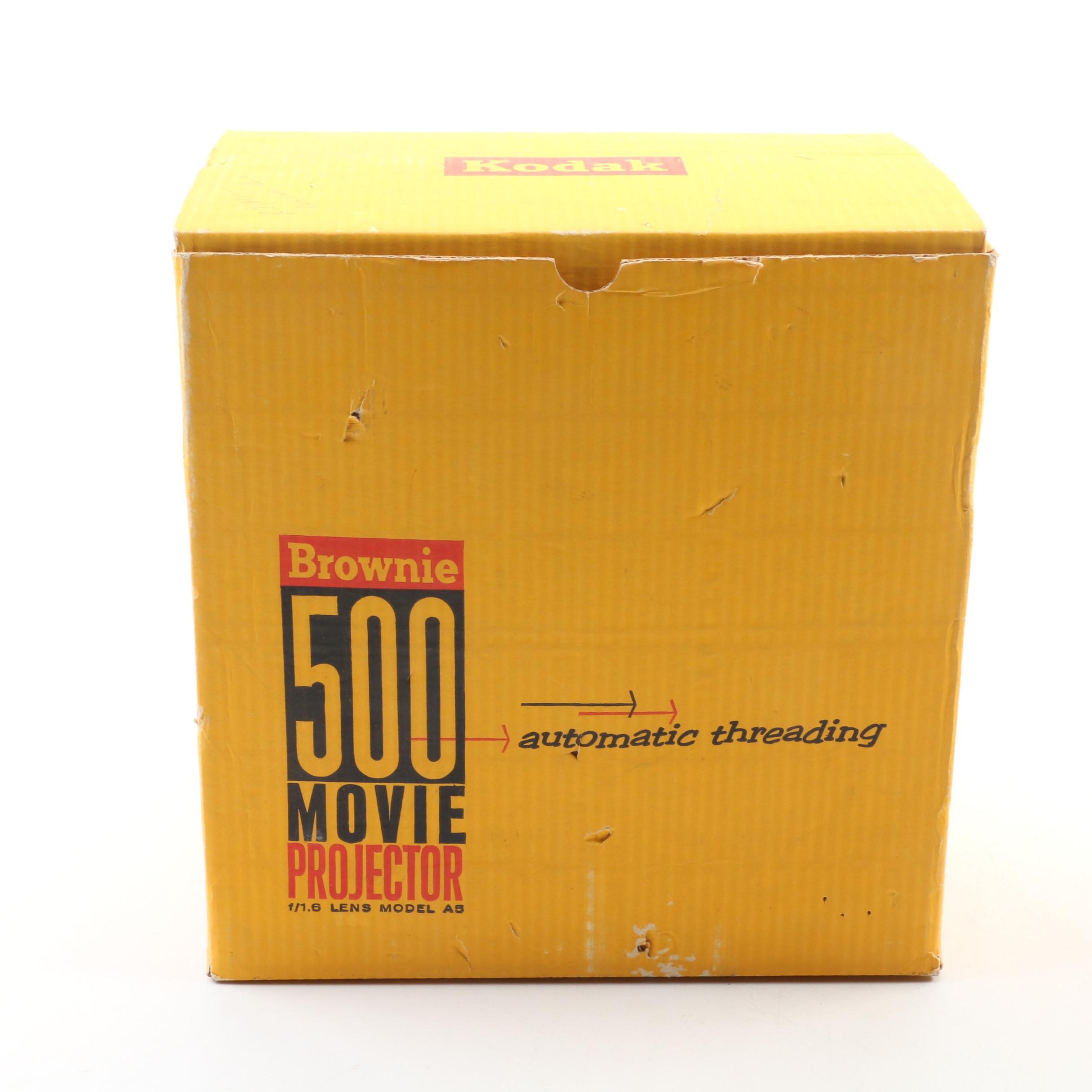 Kodak Brownie 500 Movie Projector and Accessories, Mid-20th Century