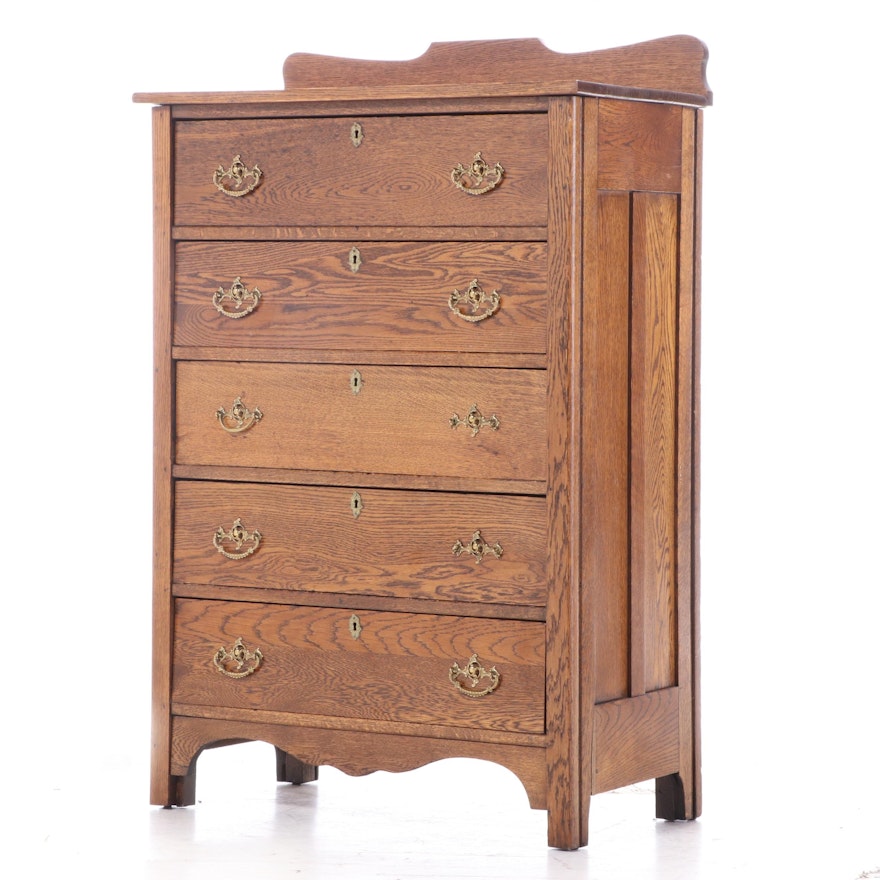 Oak Chest of Drawers, Early 20th Century