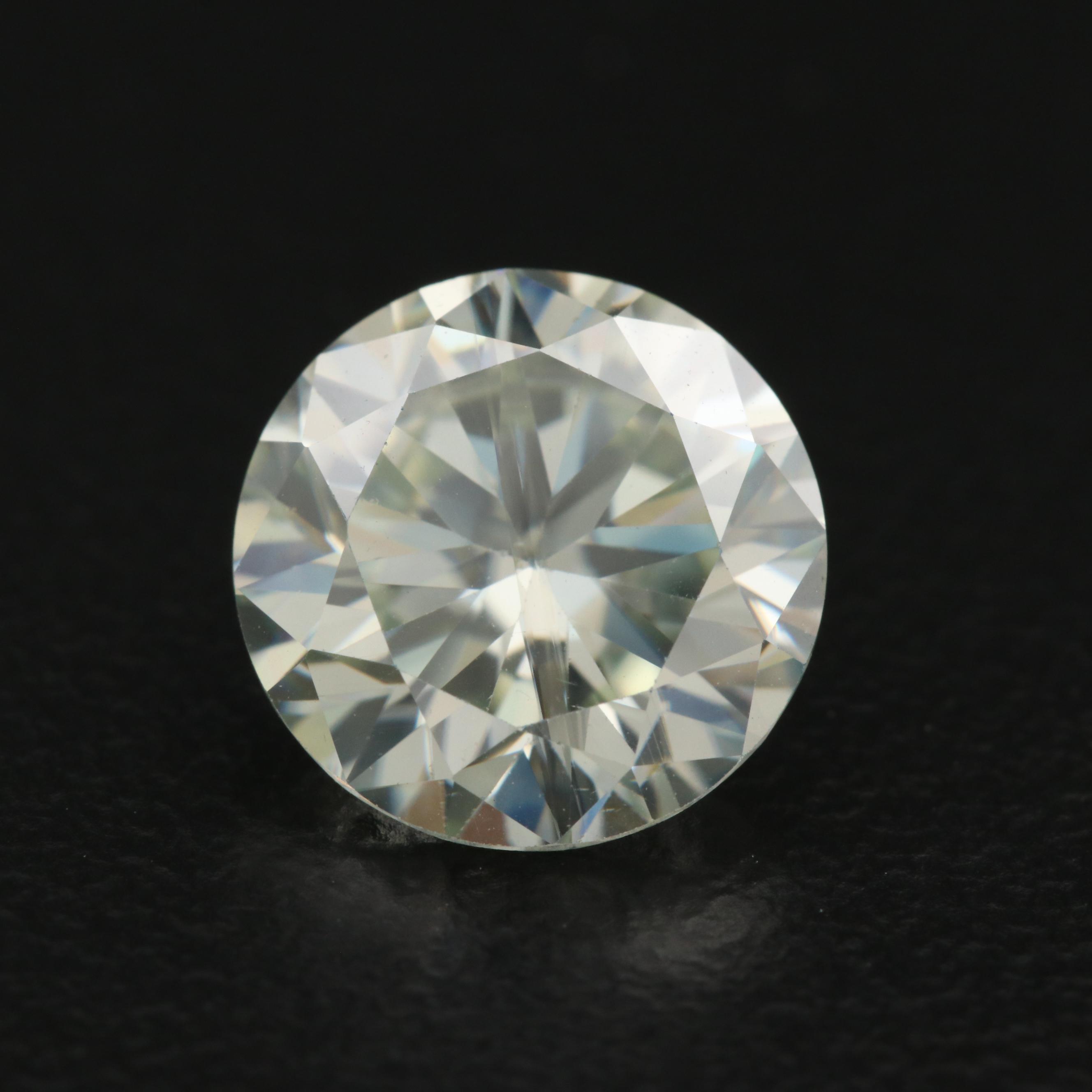 Loose 2.55 CT Round Faceted Laboratory Grown Moissanite