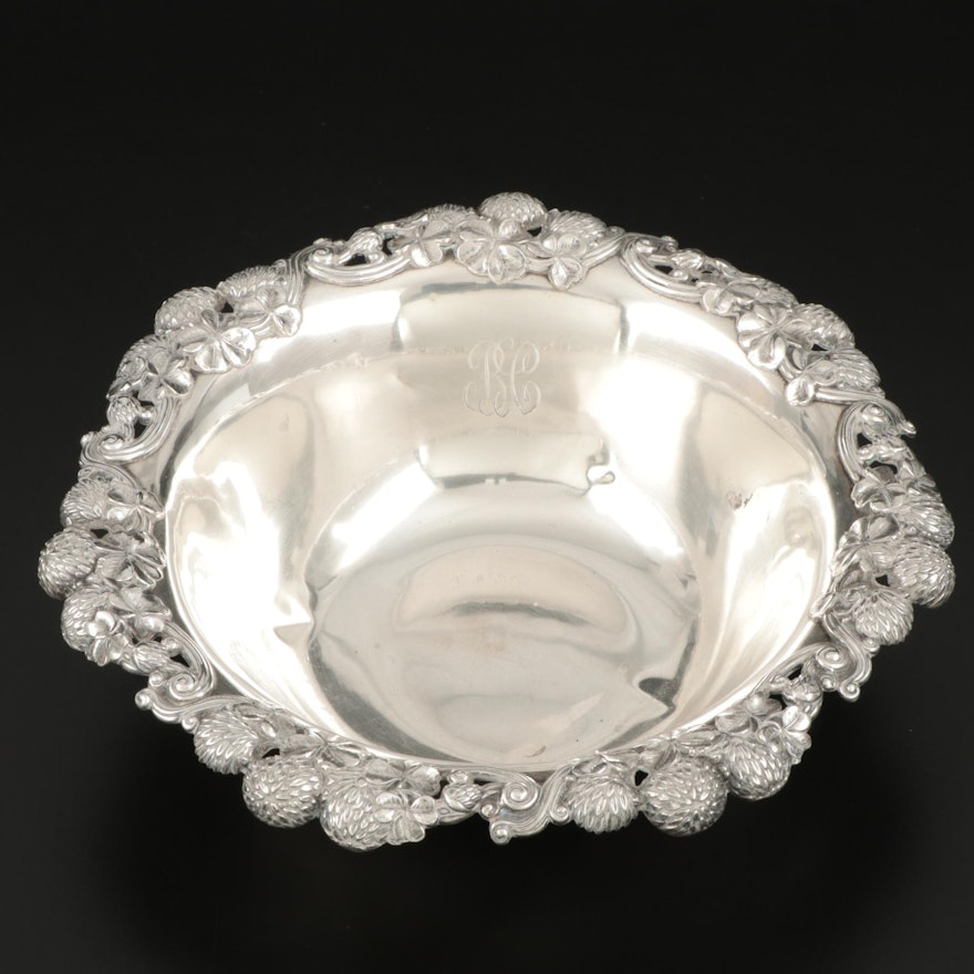 Tiffany & Co. "Clover" Sterling Silver Fruit Serving Bowl, 1989–1902