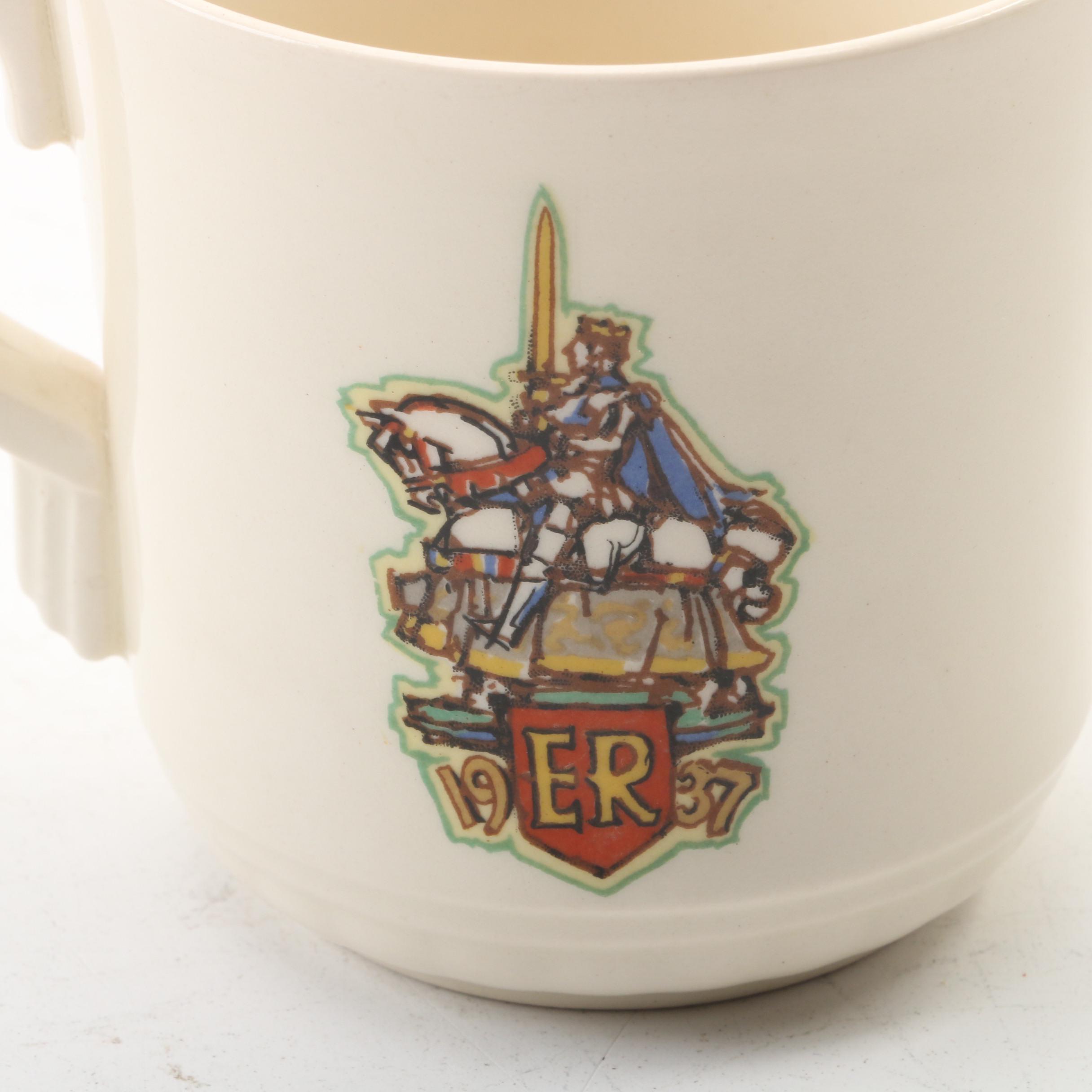 Aynsley "Elizabeth II" Bone China Dish and Royal Doulton "Edward VIII" Teacup