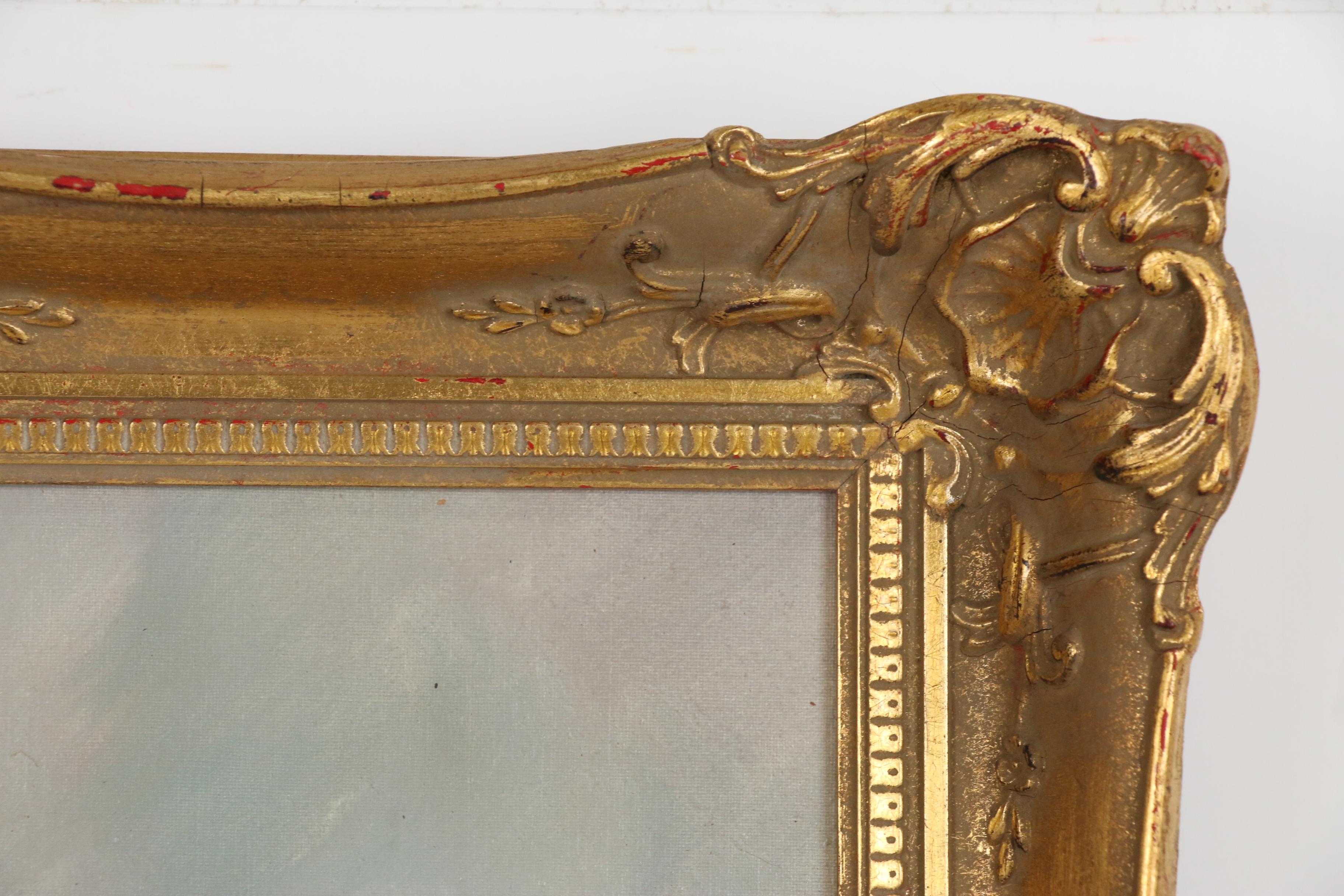 Andrea de Viti Parisian Street Scene Oil Painting