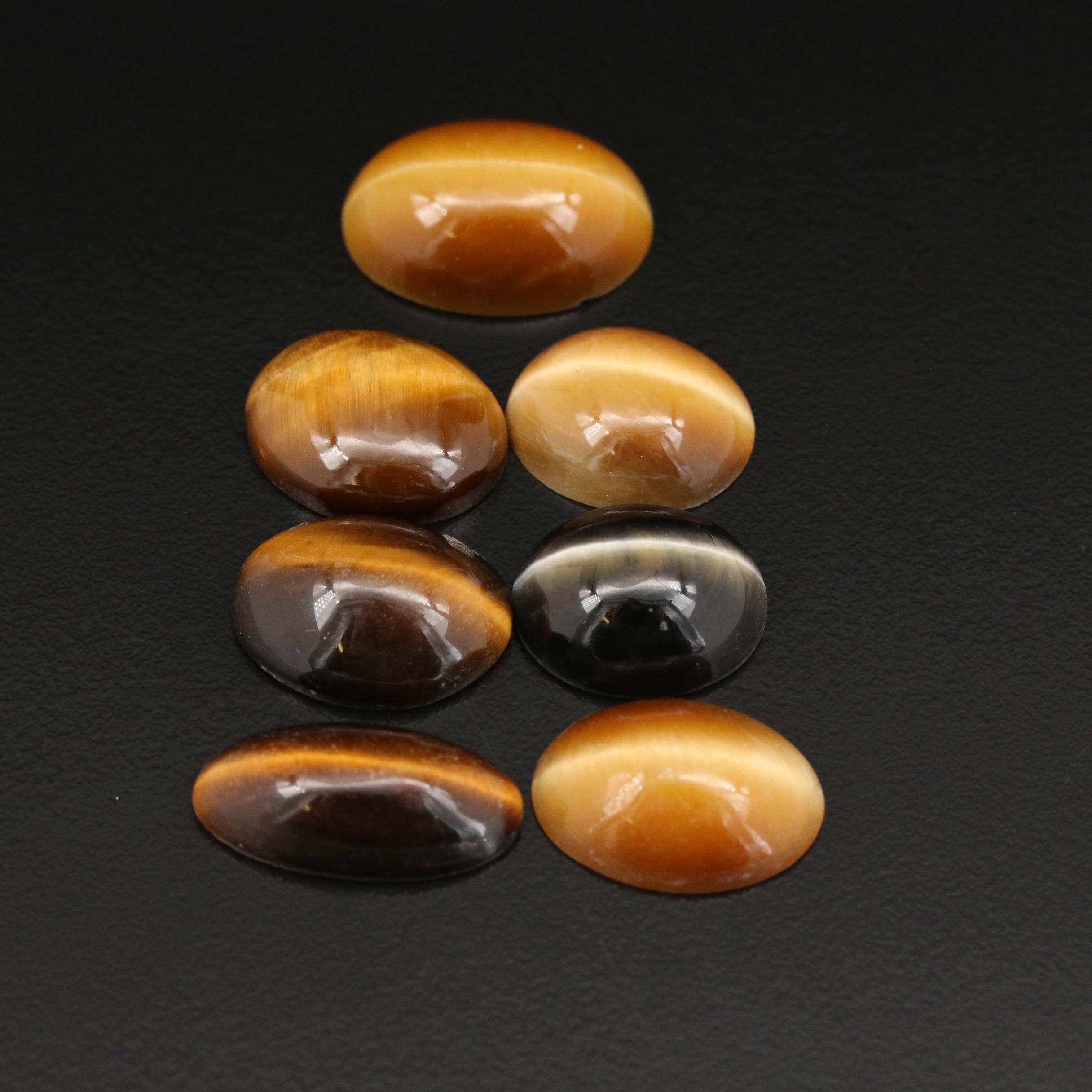 Loose Tiger's Eye Cabochons