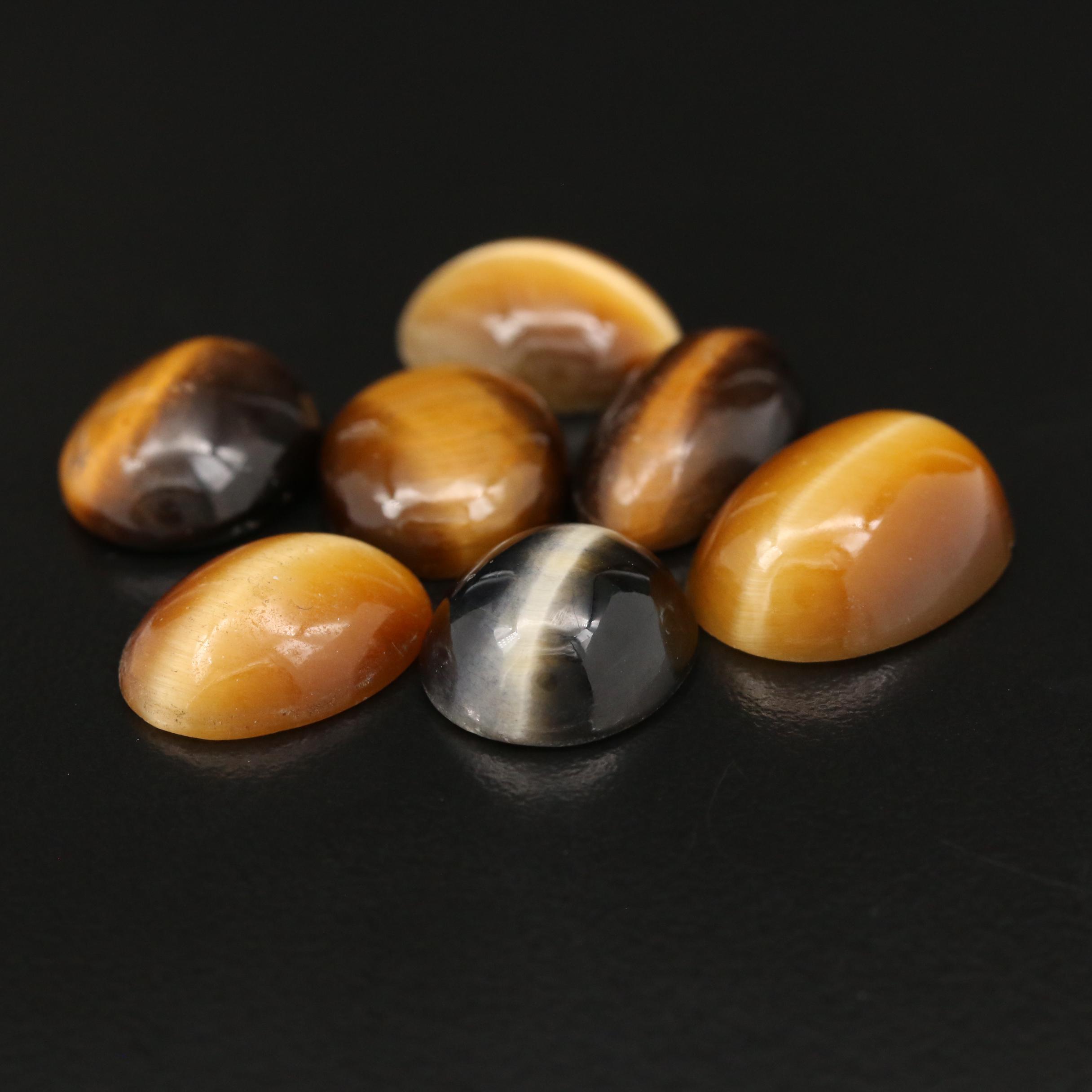 Loose Tiger's Eye Cabochons
