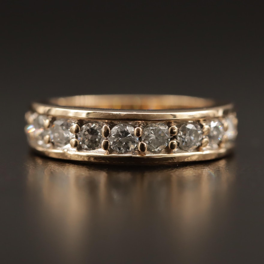 14K Diamond Band