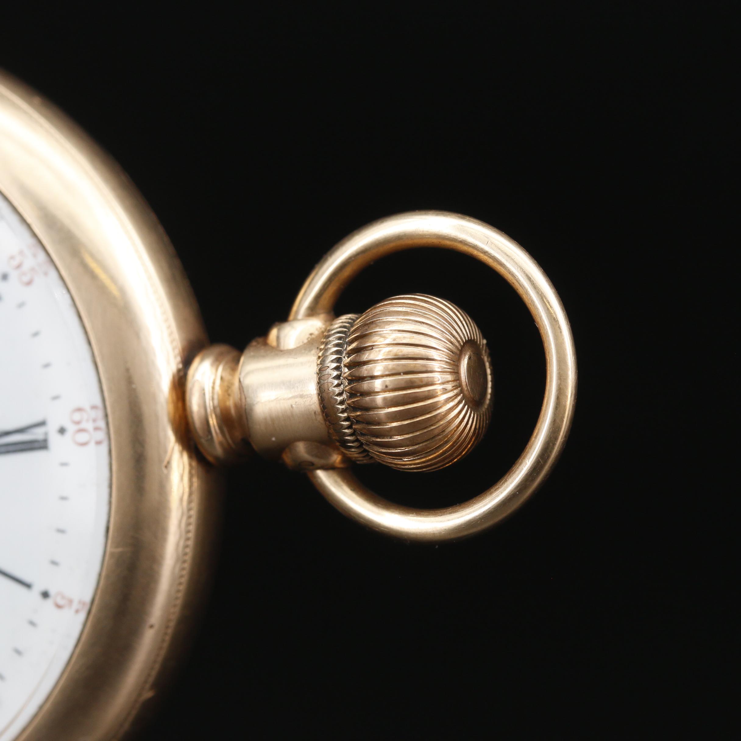 Paillard Non Magnetic Watch Co. Gold Filled Open Face Pocket Watch