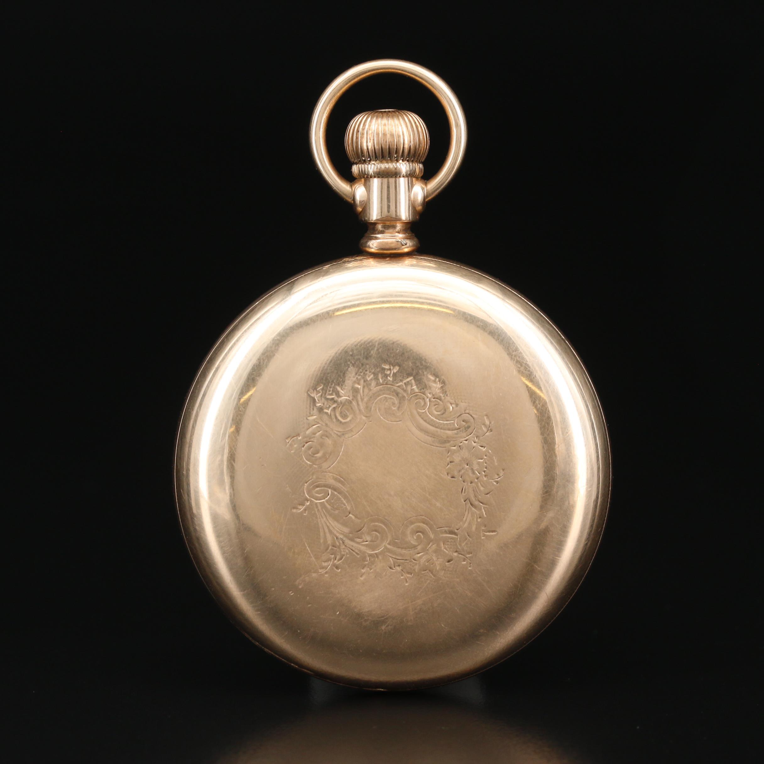 Paillard Non Magnetic Watch Co. Gold Filled Open Face Pocket Watch