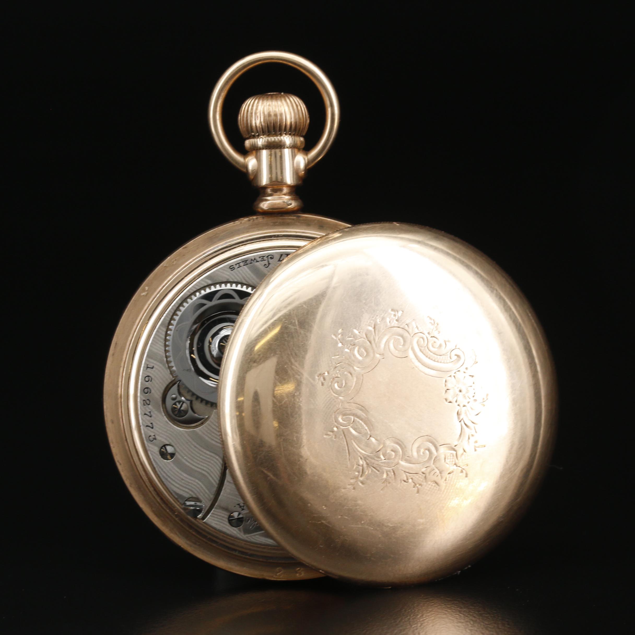 Paillard Non Magnetic Watch Co. Gold Filled Open Face Pocket Watch