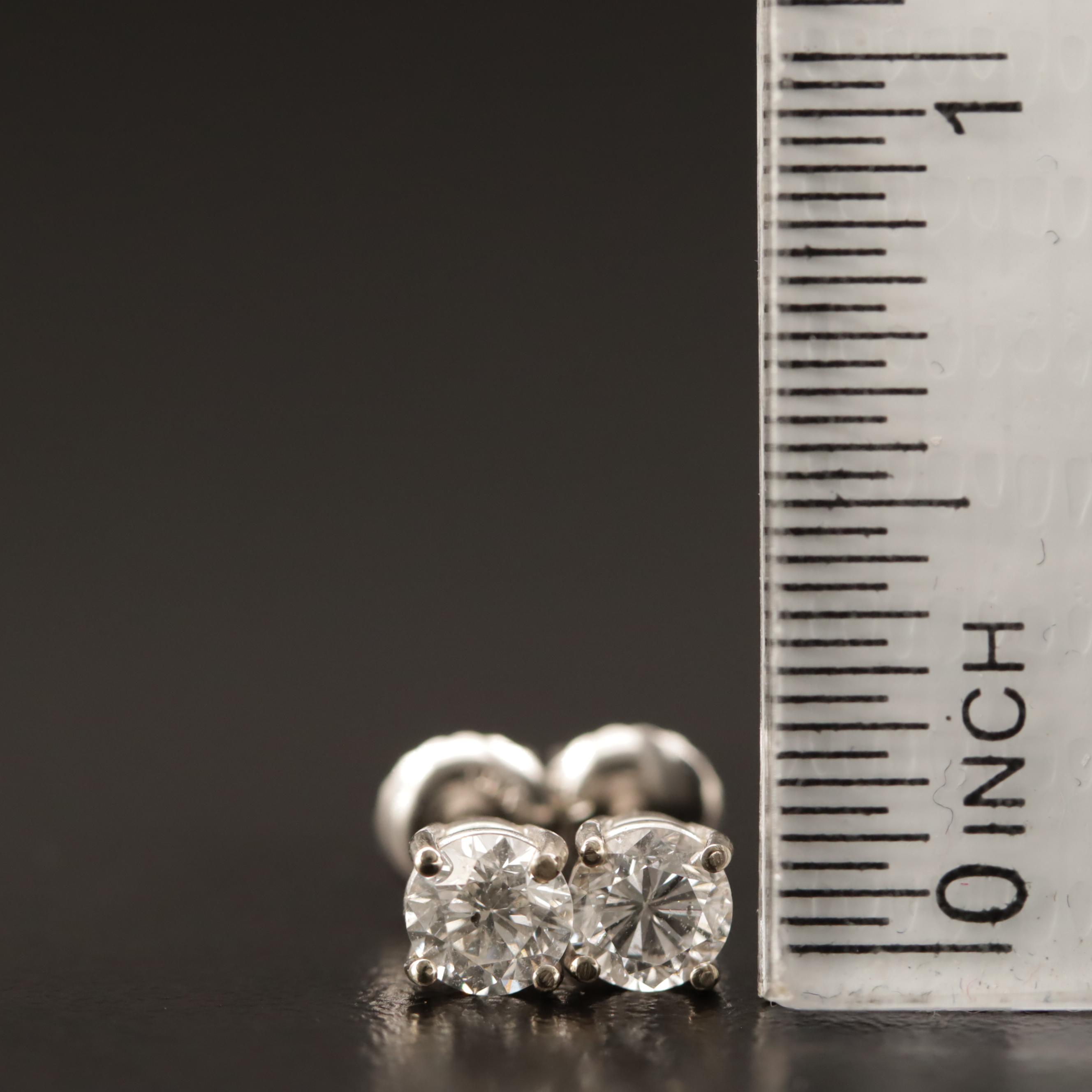 14K 0.96 CTW Diamond Stud Earrings