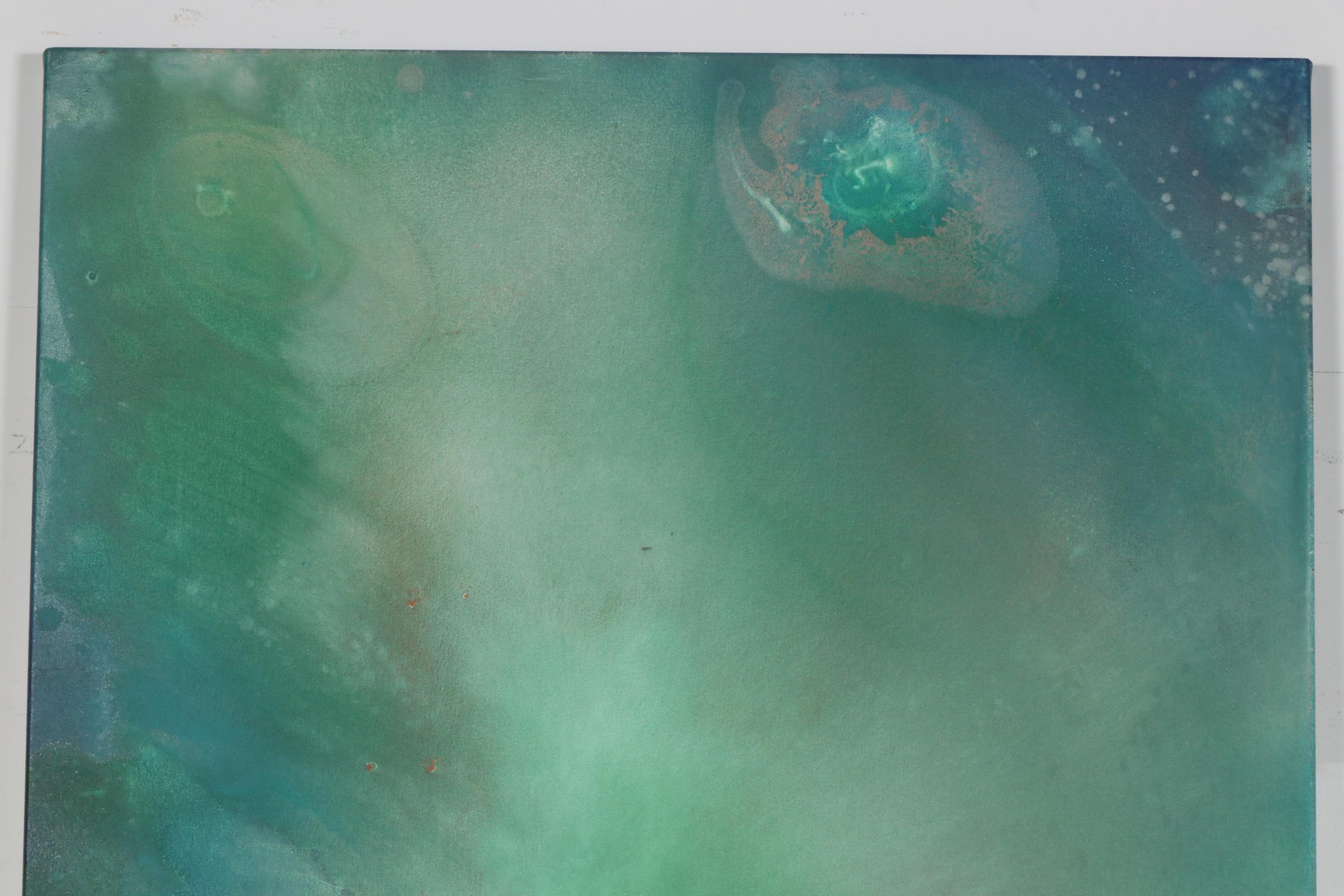 Paul Mathisen Mixed Media Painting "Green Seduction", 2012