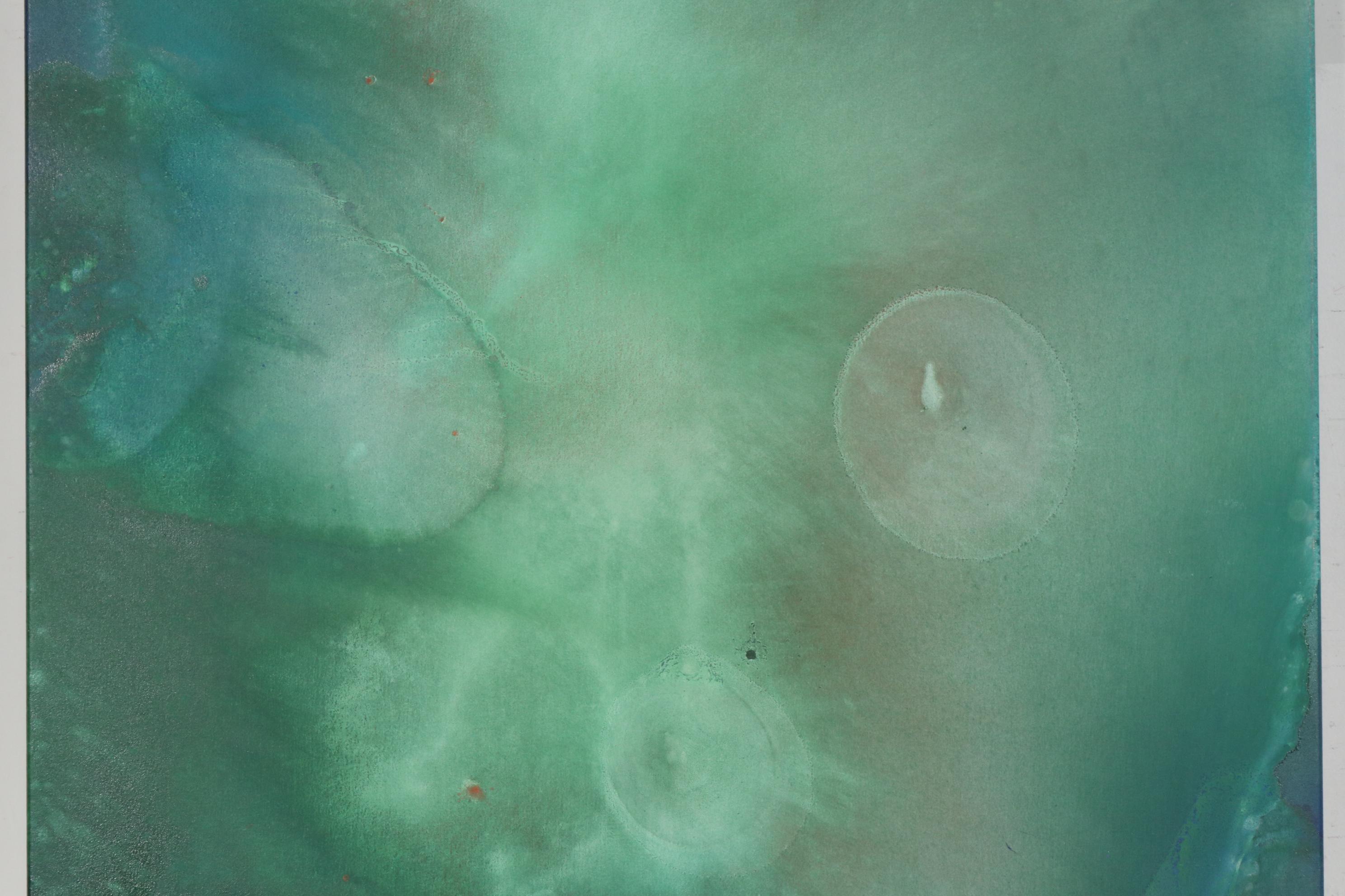 Paul Mathisen Mixed Media Painting "Green Seduction", 2012