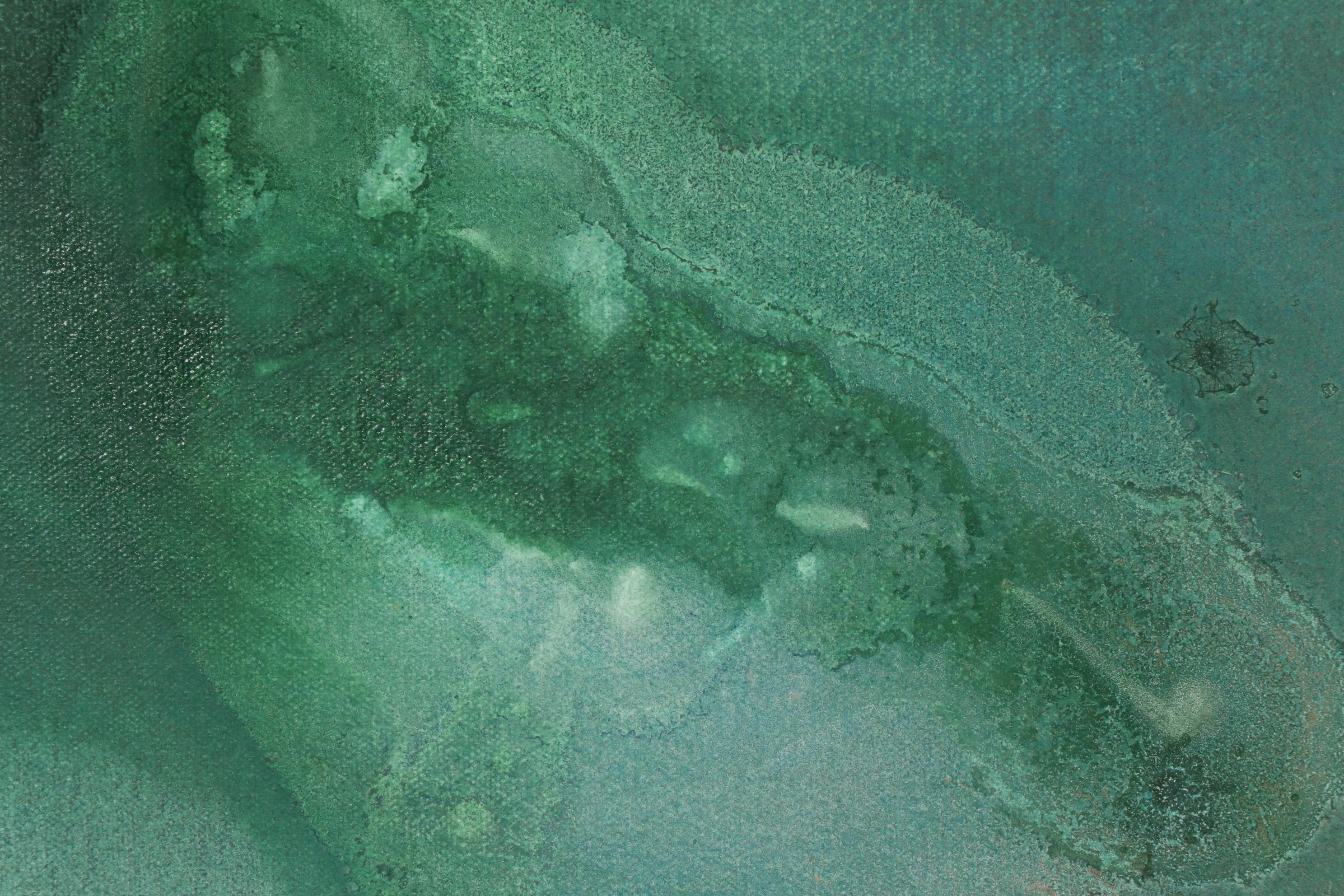 Paul Mathisen Mixed Media Painting "Green Seduction", 2012