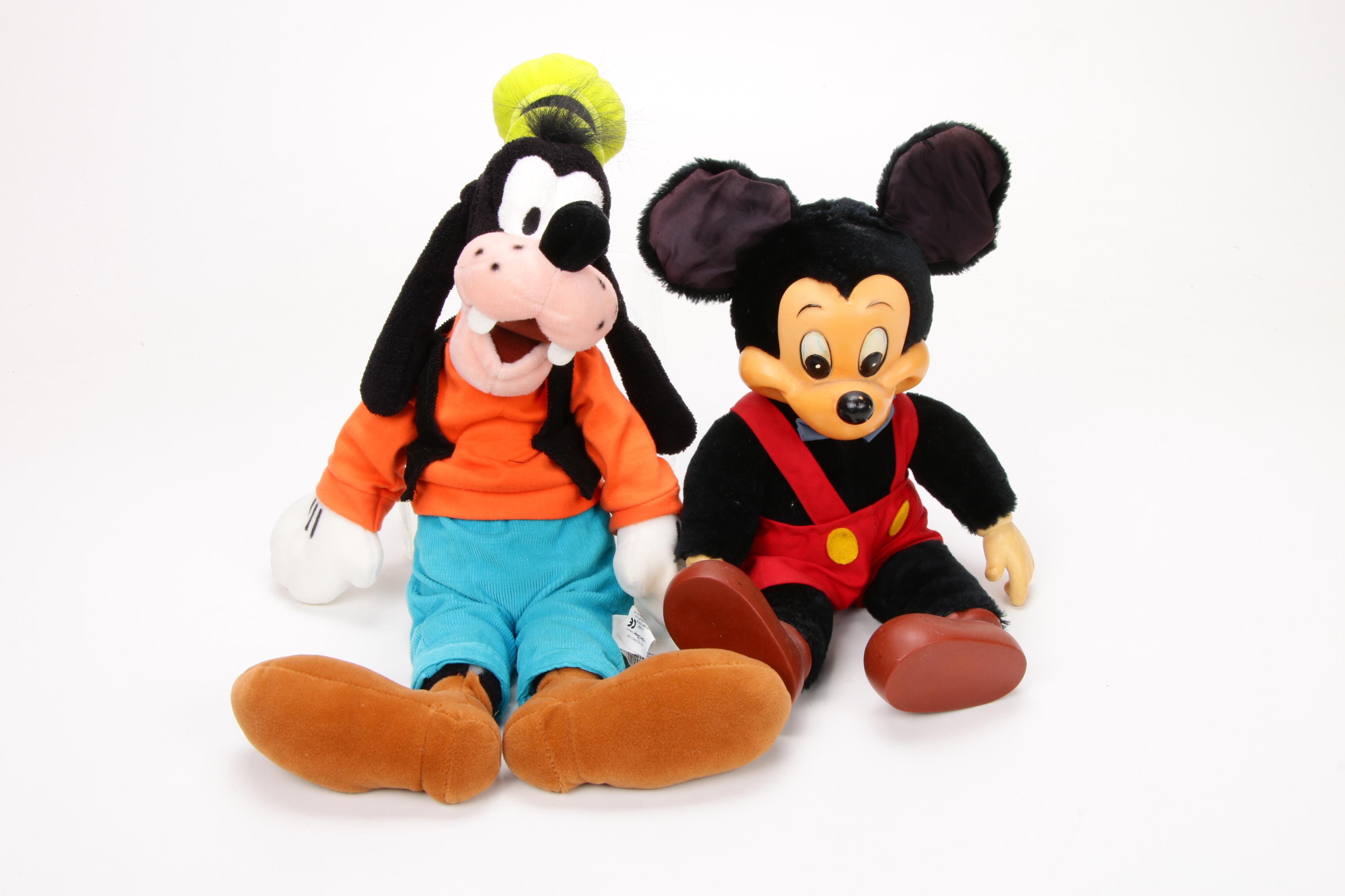Walt Disney Plush Characters, Vintage