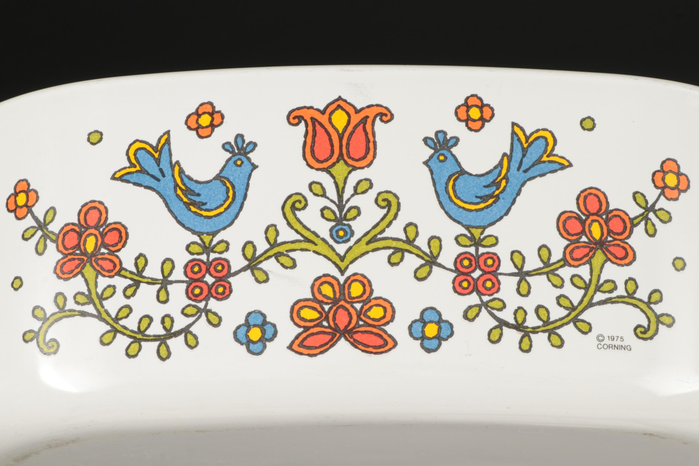 CorningWare "Country Festival" with Pyrex Cookware and Bowls