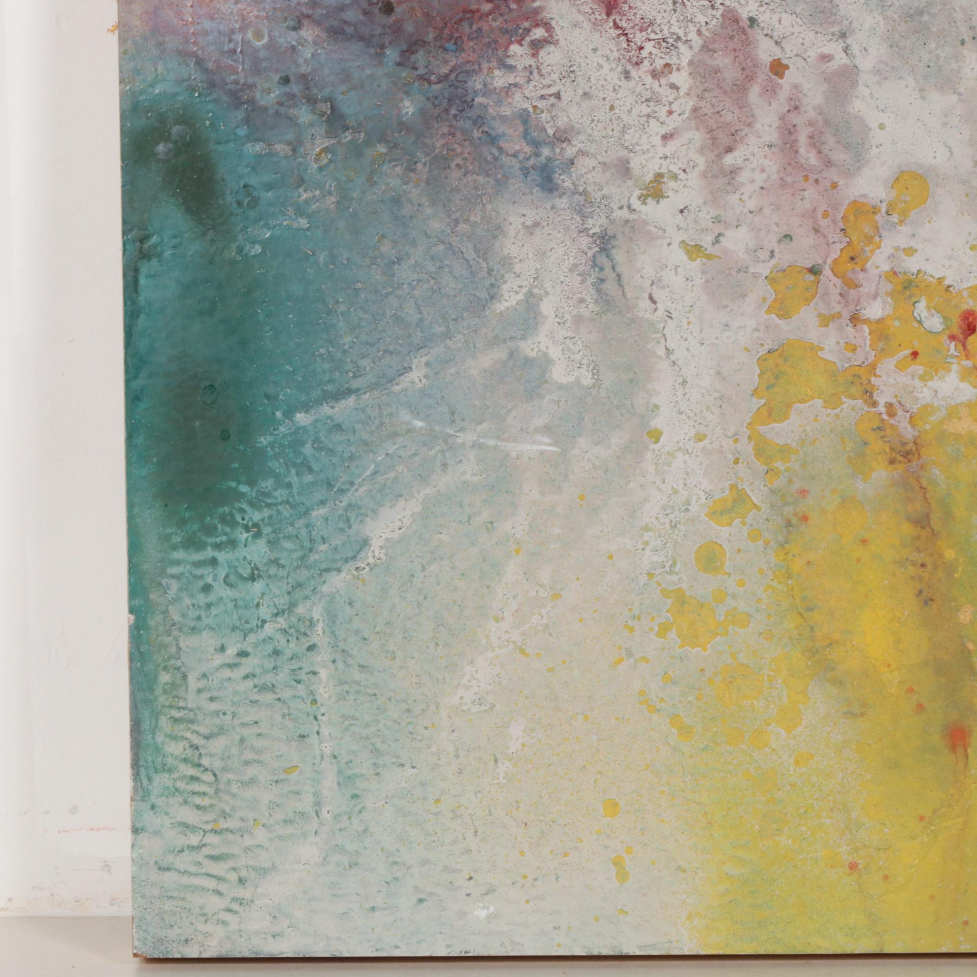 Paul Mathisen Abstract Oil Painting "Miami Nights I", 2006