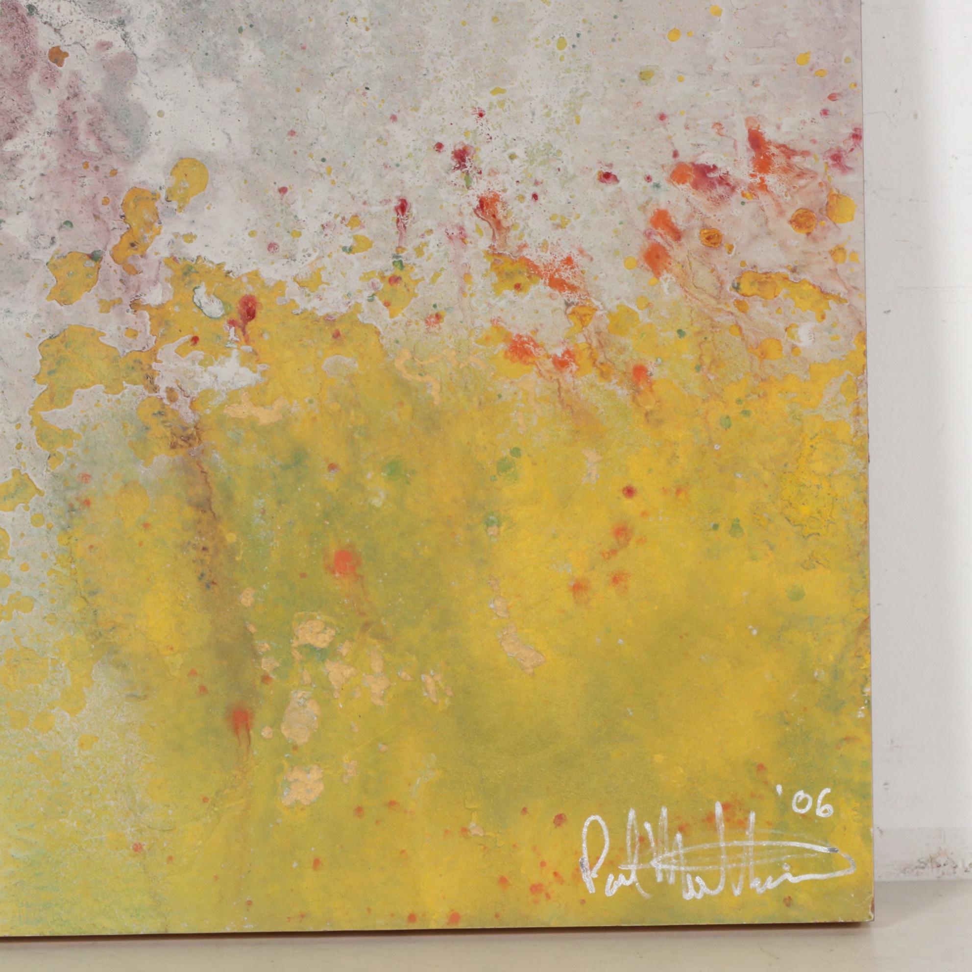 Paul Mathisen Abstract Oil Painting "Miami Nights I", 2006