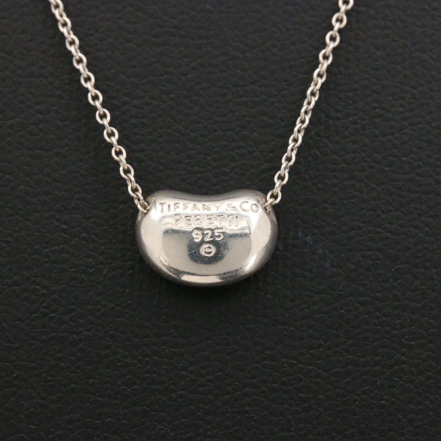 Elsa Peretti for Tiffany & Co. Sterling "Bean Design" Pendant Necklace