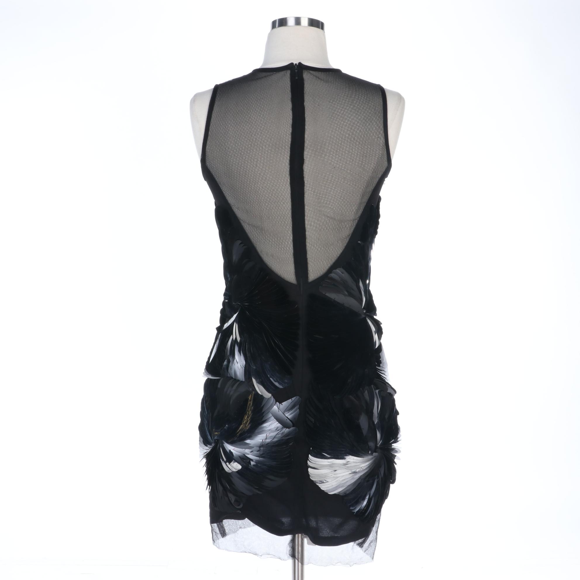 Nolah Elan "Socialite" Embellished Black Sleeveless Cocktail Dress