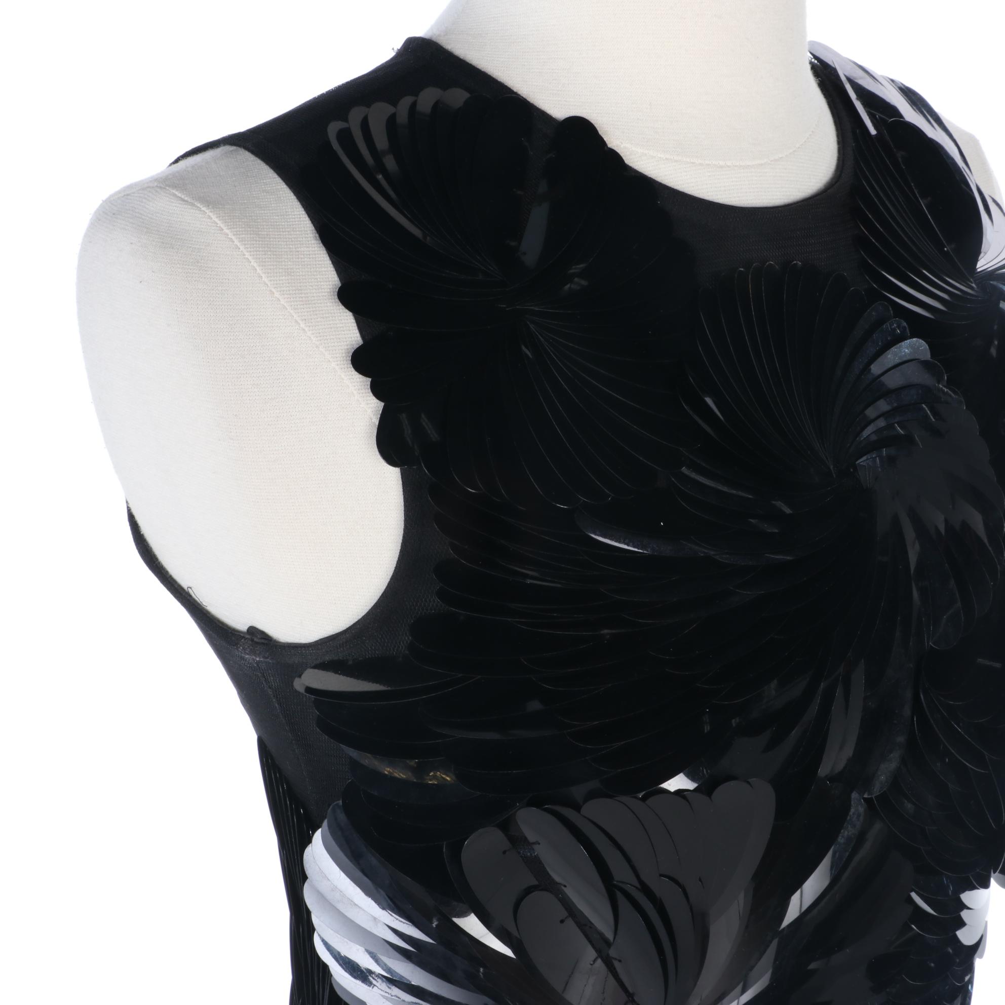 Nolah Elan "Socialite" Embellished Black Sleeveless Cocktail Dress