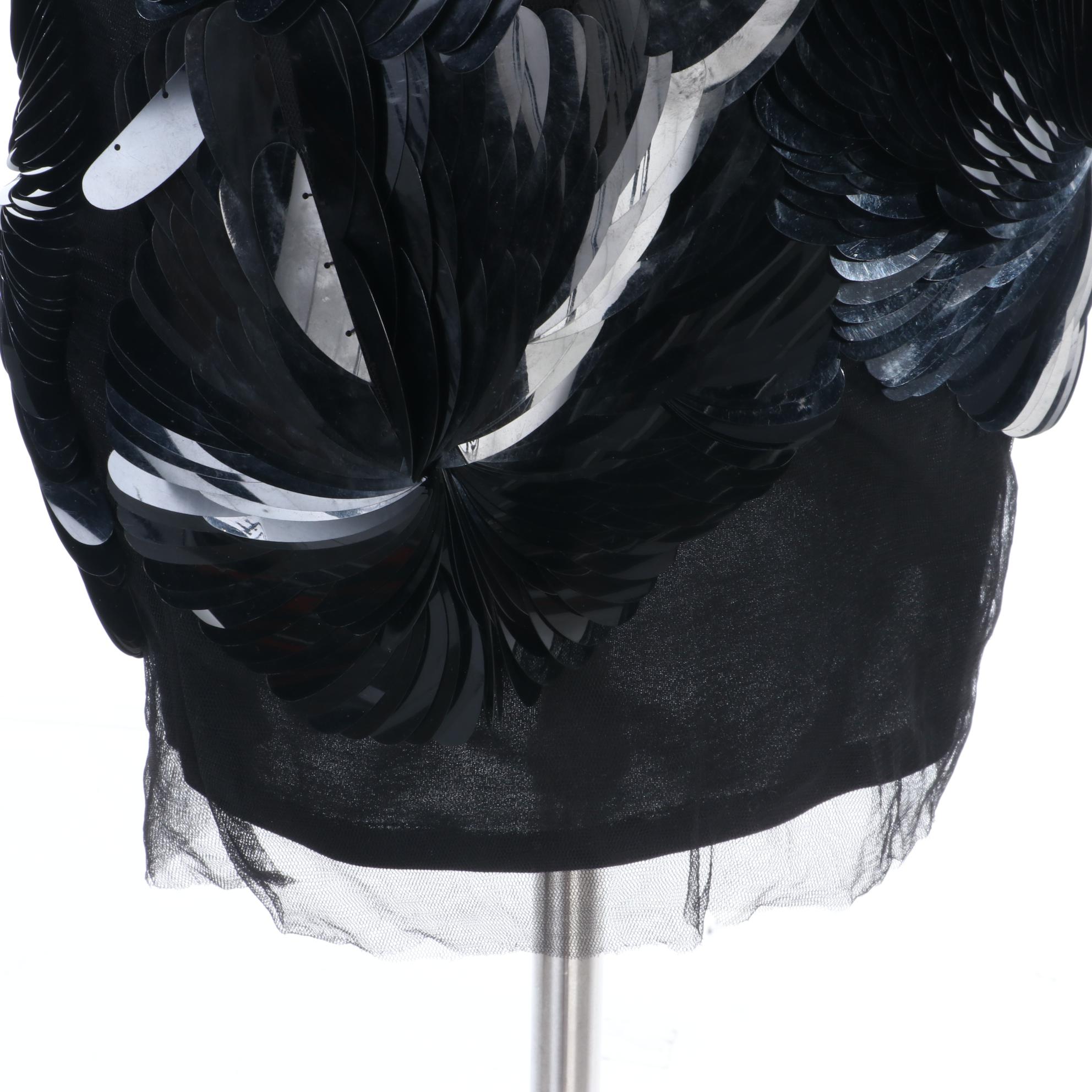 Nolah Elan "Socialite" Embellished Black Sleeveless Cocktail Dress