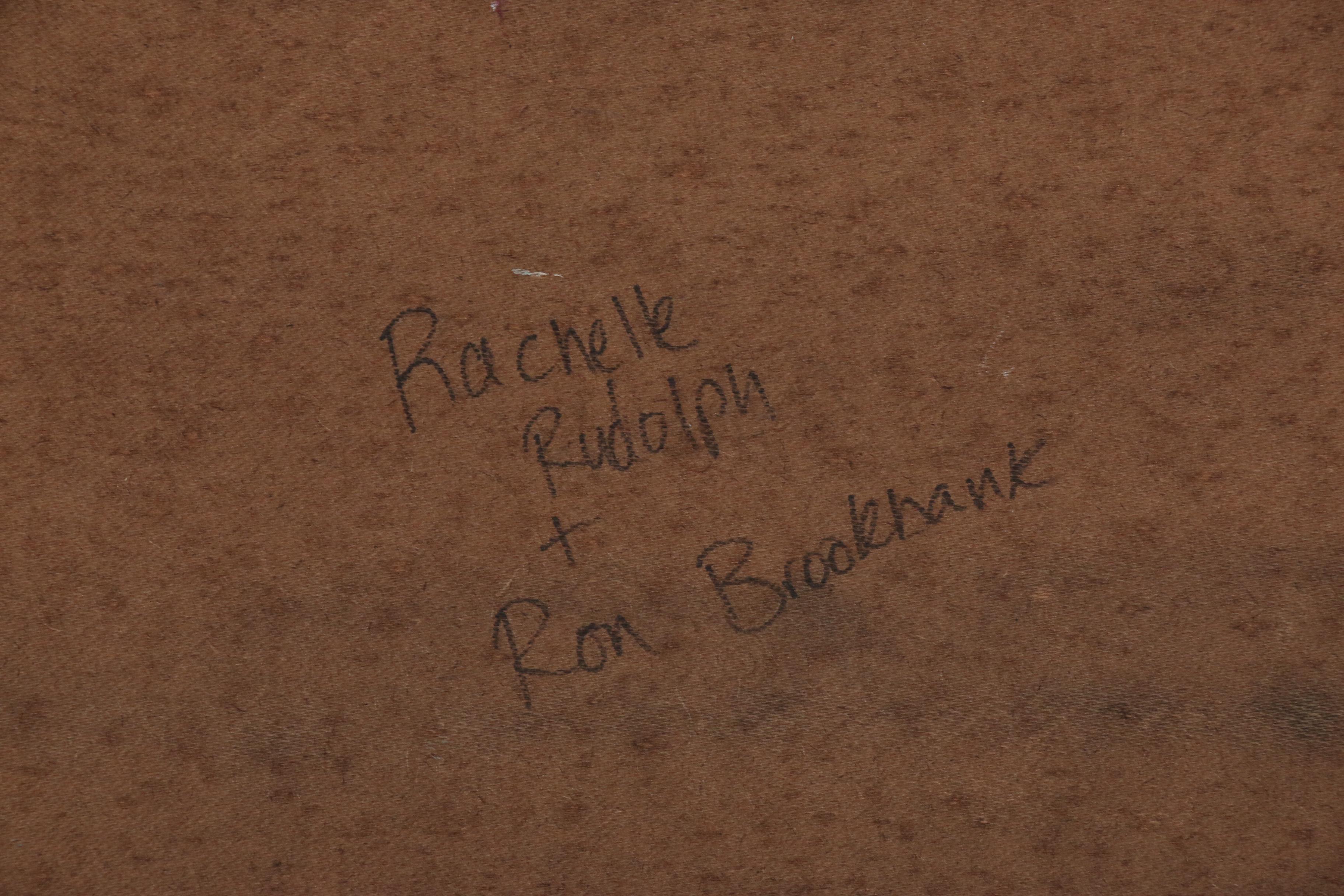 Rachelle Rudolph and Ron Brookbank Acrylic on Wood "Topsy Turvy Birdy", 2020