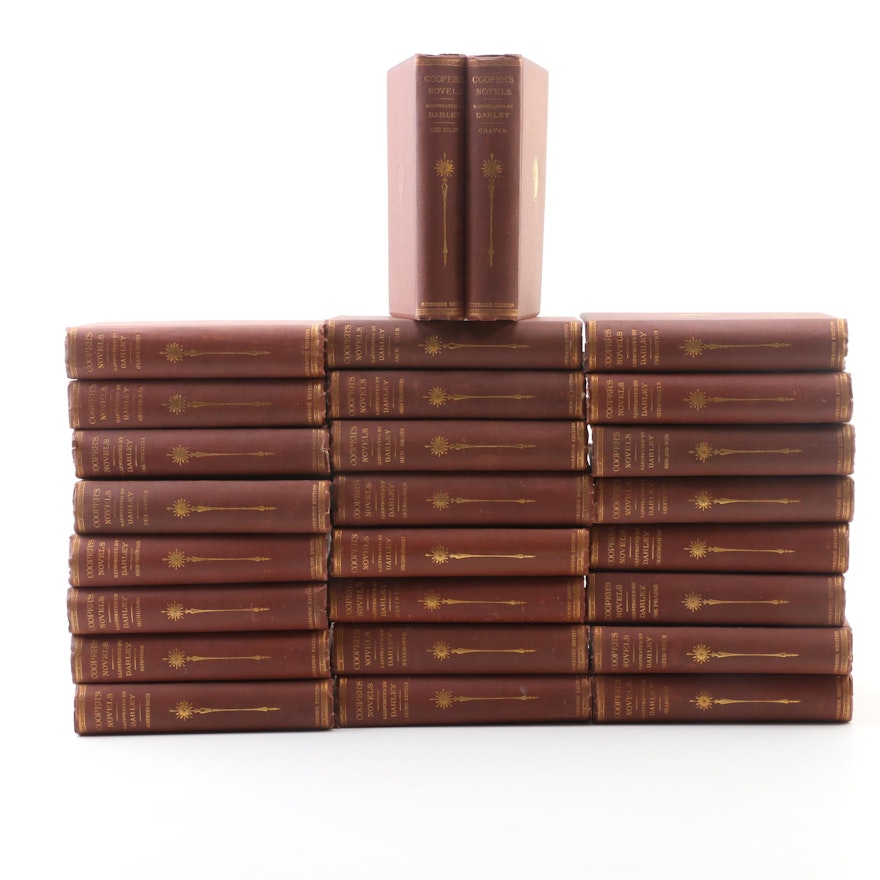"Cooper's Novels" by James Fenimore Cooper Twenty-Six Volume Set, 1871–1872