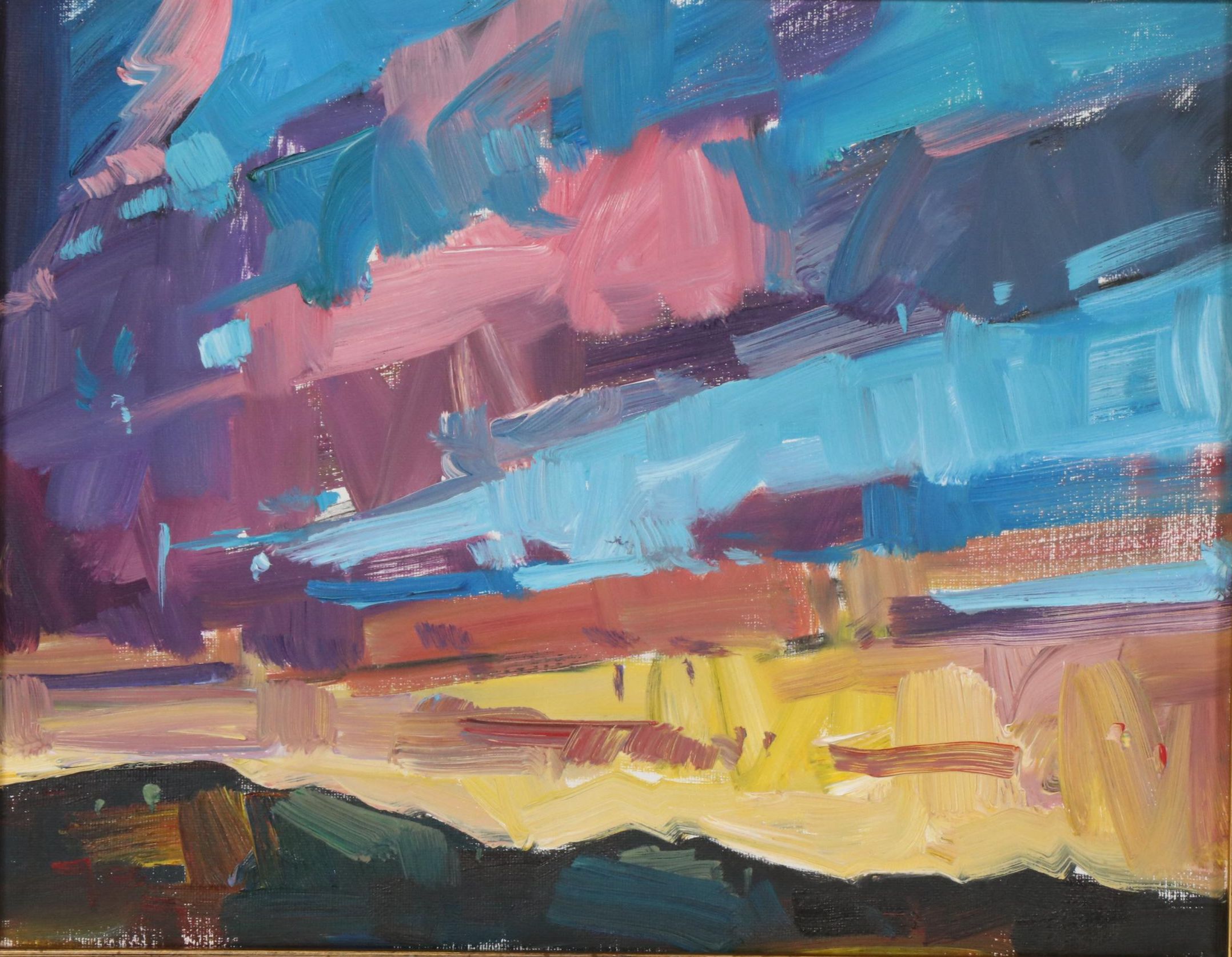 Jose Trujillo Oil Painting "Pastel Sunset", 2019