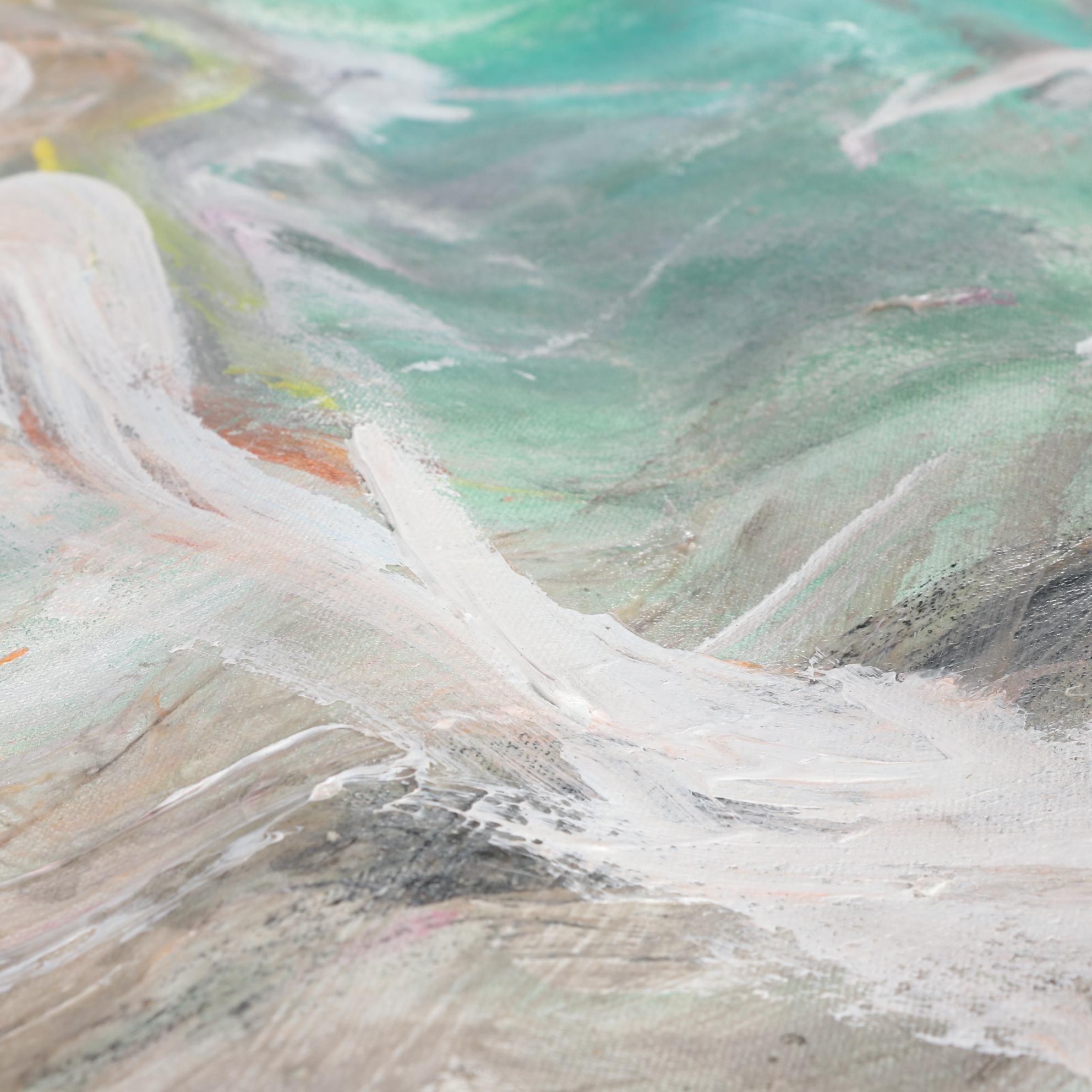 Esther Liu Large-Scale Abstract Expressionist Oil Painting, 1988