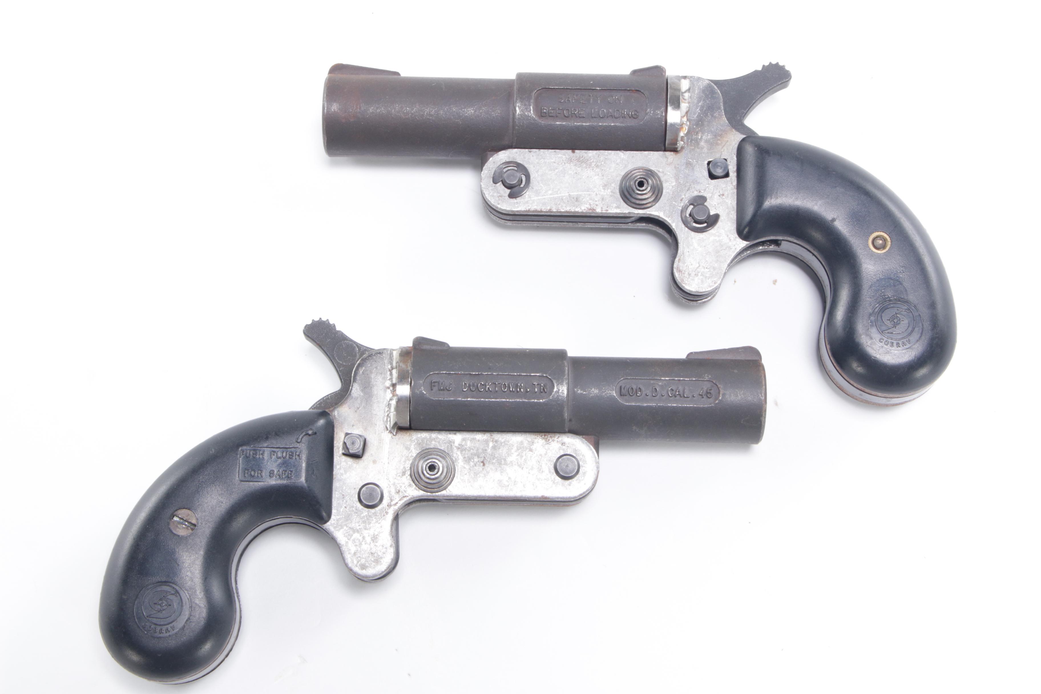 Pair of Cobray FMJ Model D .45 Single Shot Pistols