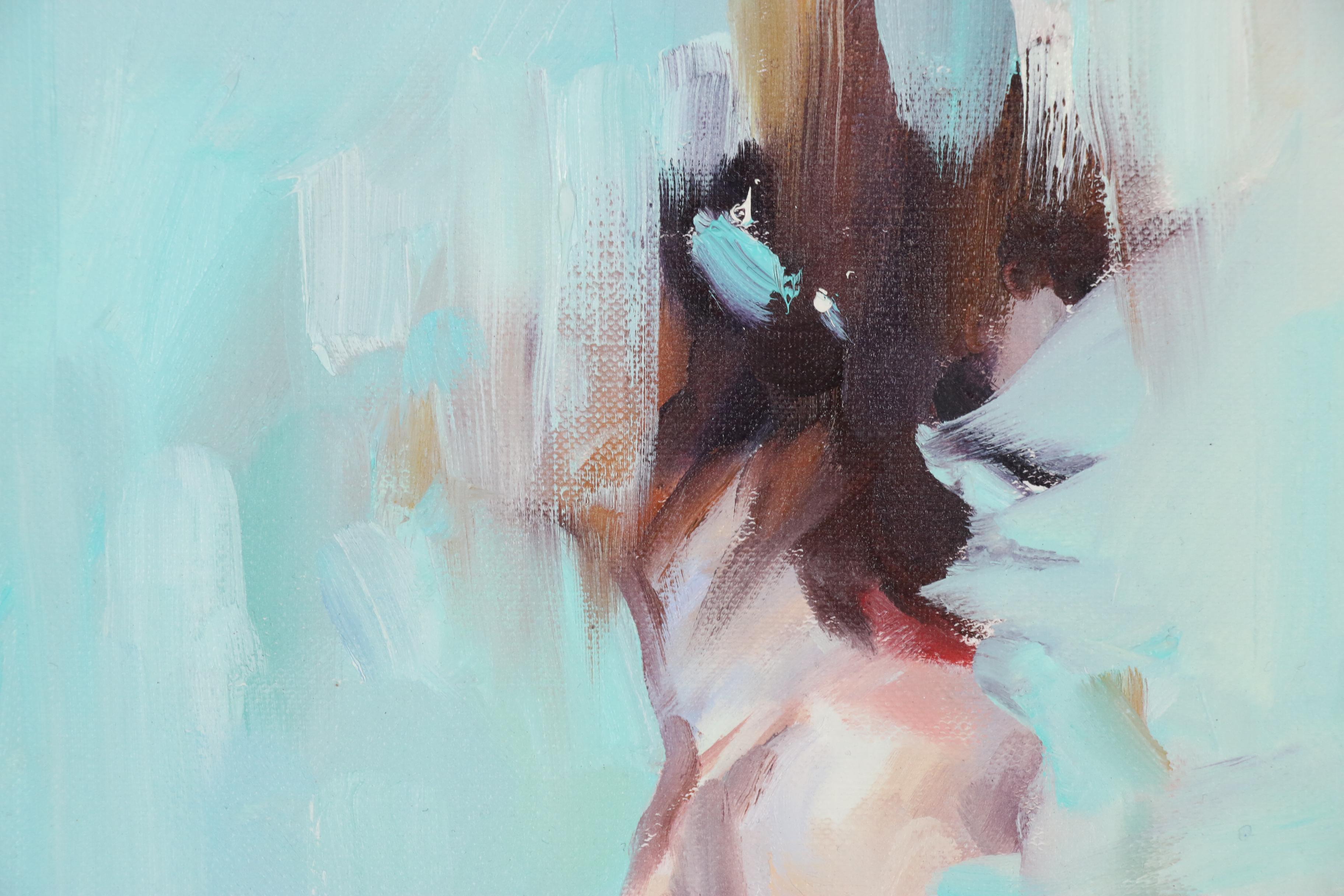 Inga Khanarina Female Nude Oil Painting, 2020