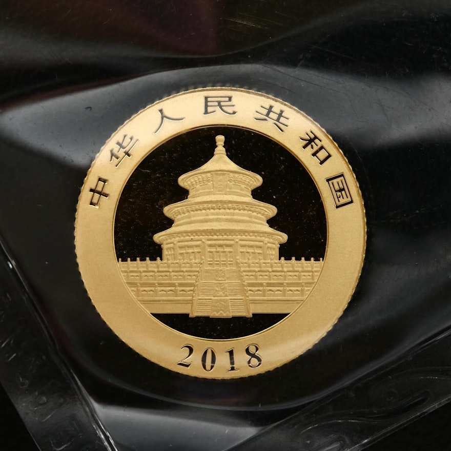 2018 China 50-Yuan Gold Panda Bullion Coin