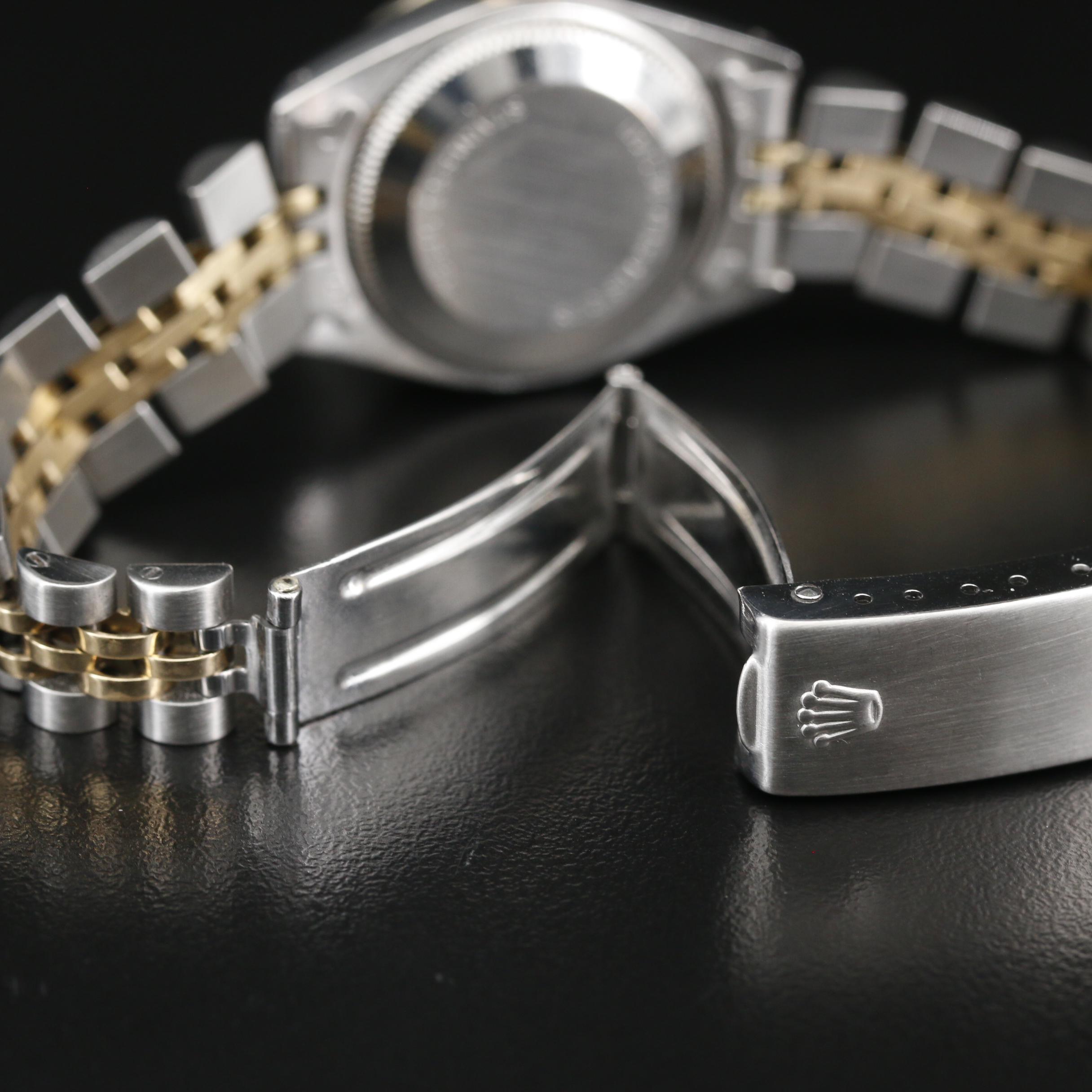 1977 Rolex Datejust Diamond Dial and Bezel 14K and Stainless Steel Watch