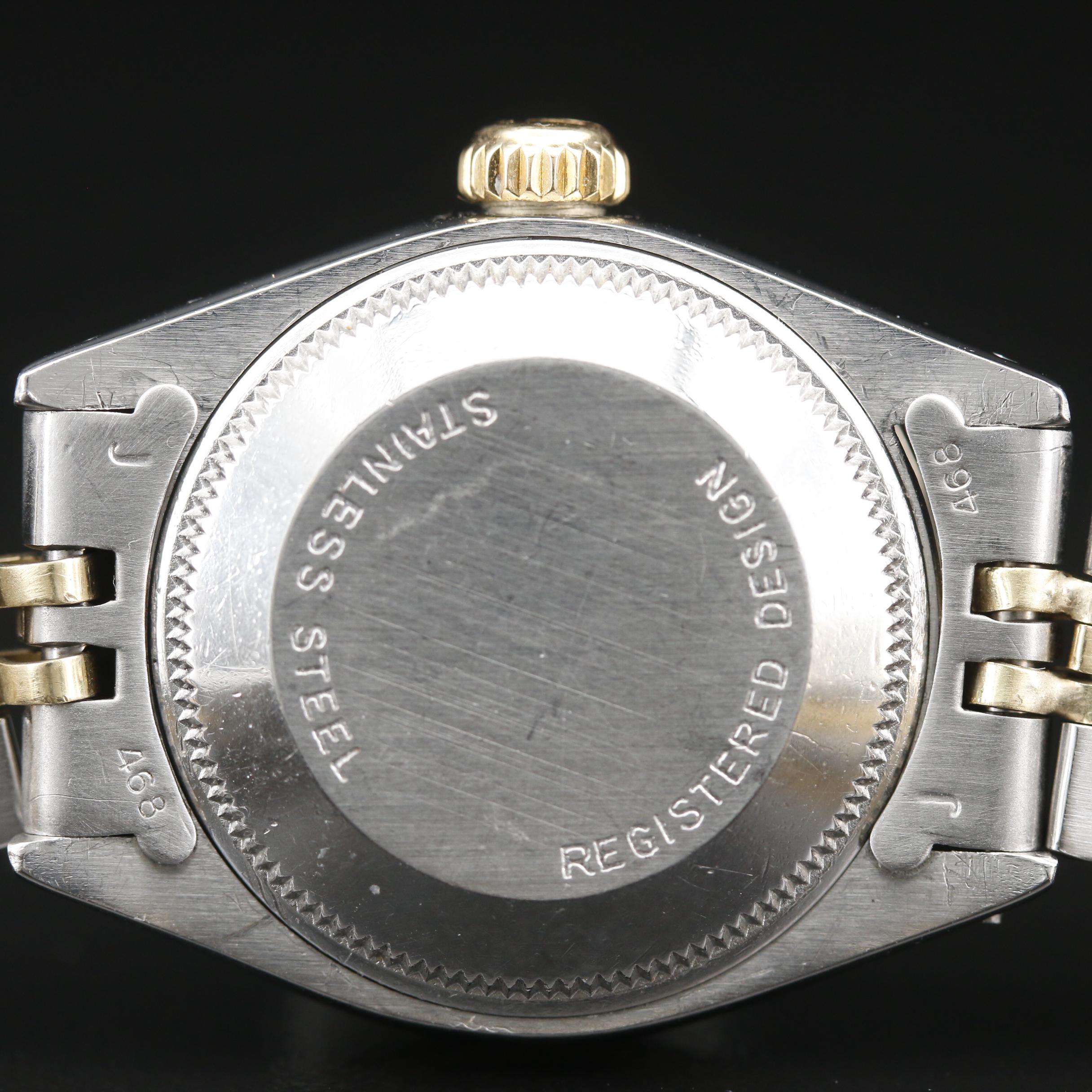 1977 Rolex Datejust Diamond Dial and Bezel 14K and Stainless Steel Watch