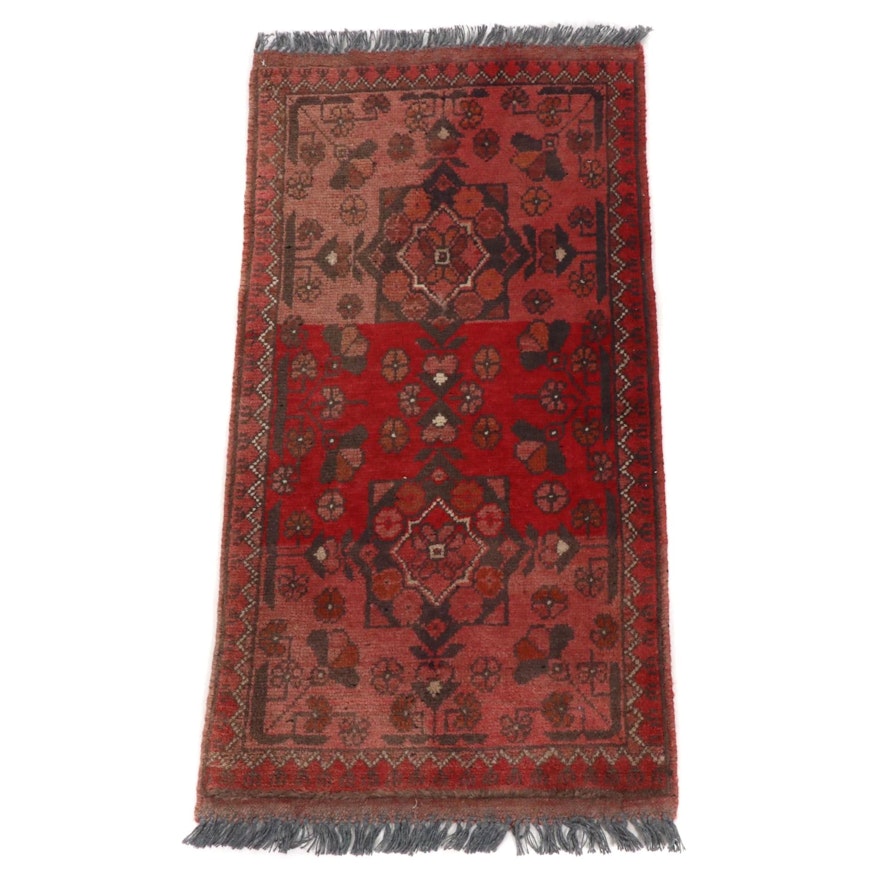 1'10 x 3'8 Afghani-Turkoman Wool Rug