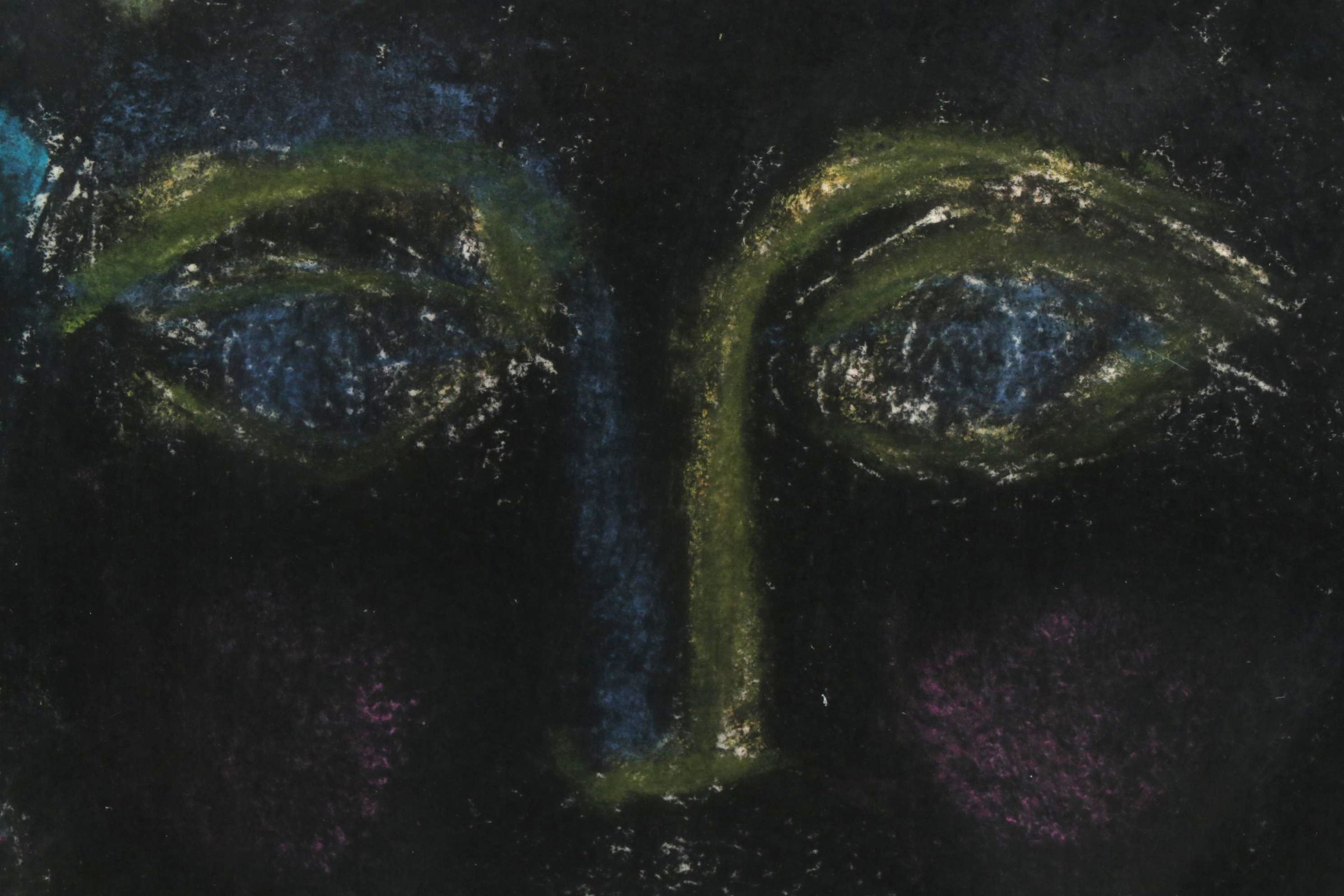 Marti Steffy Mixed Media Drawing of Abstract Portrait