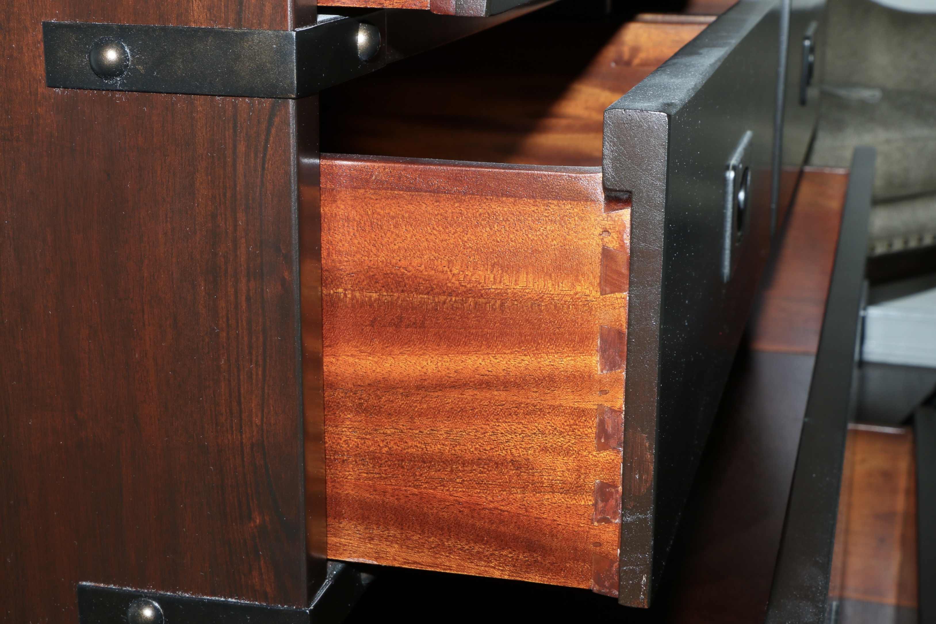 Pottery Barn "Devon" Campaign Style Wood Dresser and Nightstand